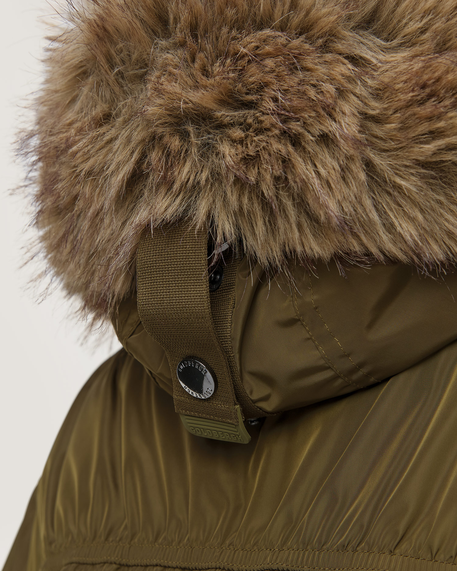 Women's khaki ski jacket Goldbergh Jeanne