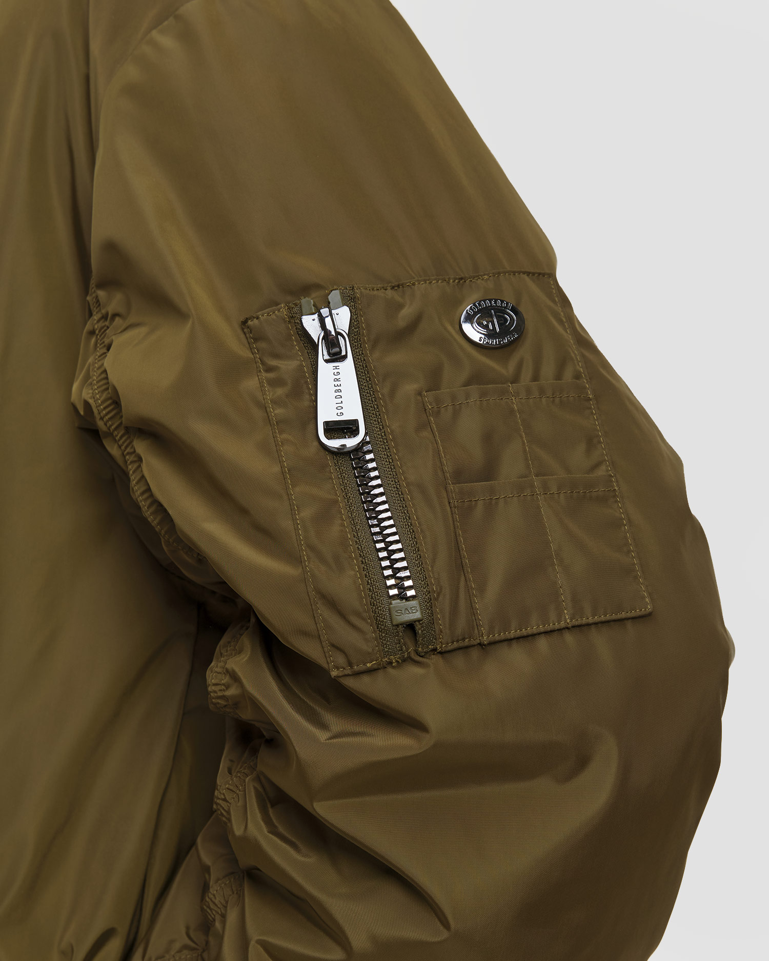 Women's khaki ski jacket Goldbergh Jeanne