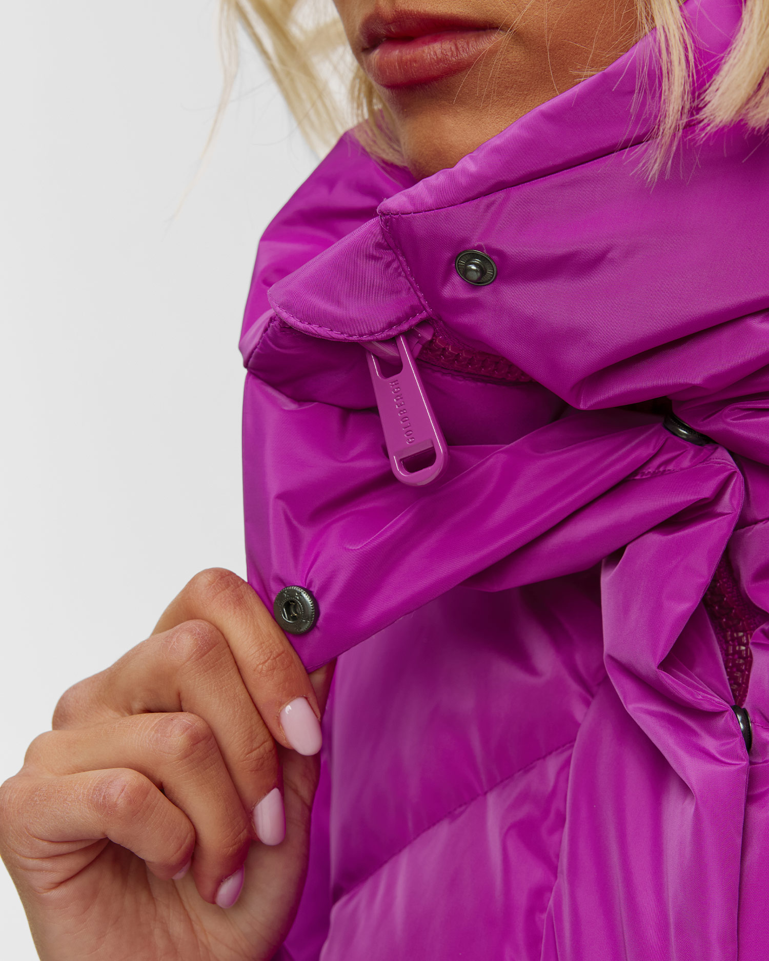 Veste de ski en duvet violette Goldbergh Jive