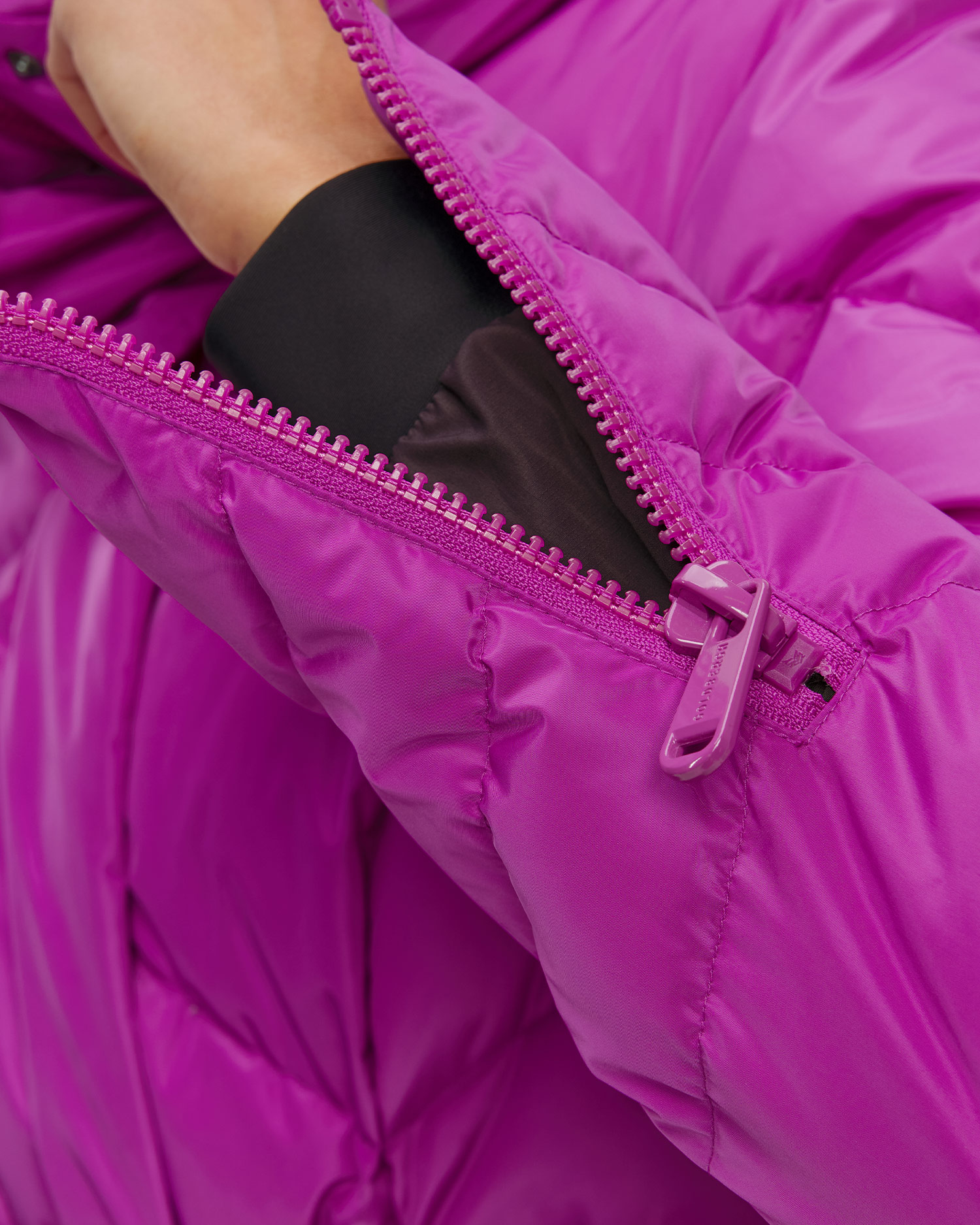 Veste de ski en duvet violette Goldbergh Jive