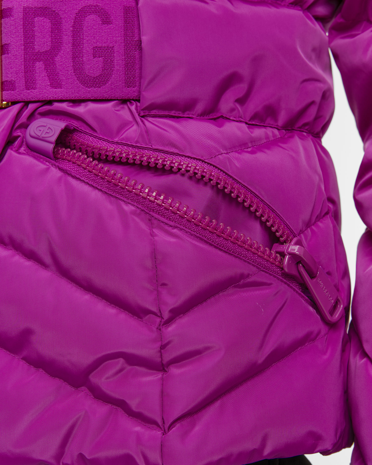 Veste de ski en duvet violette Goldbergh Jive