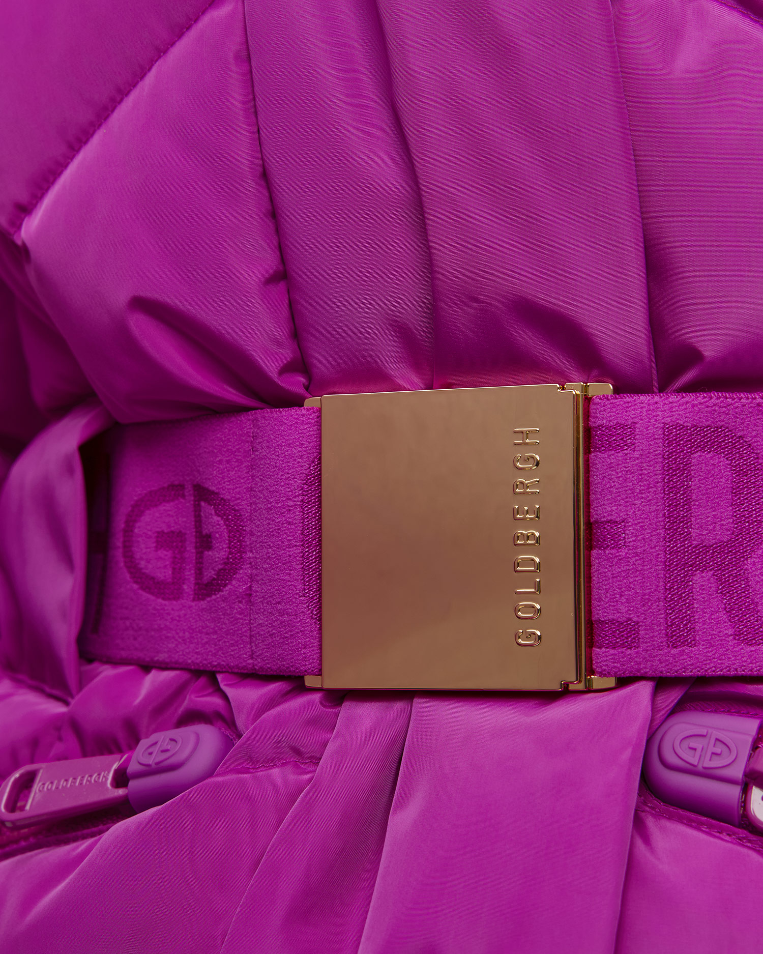Veste de ski en duvet violette Goldbergh Jive