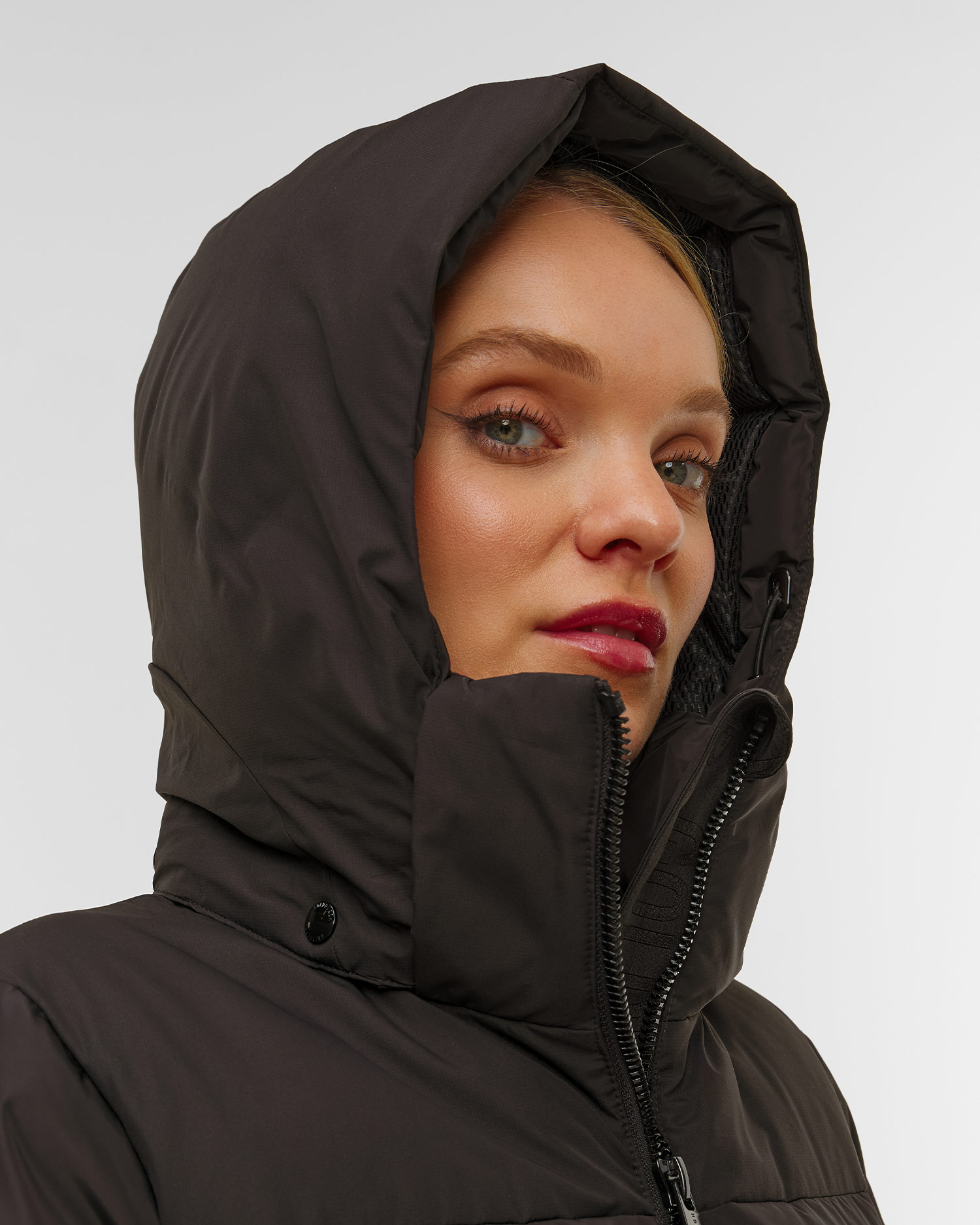 Women's black long jacket Goldbergh Zion