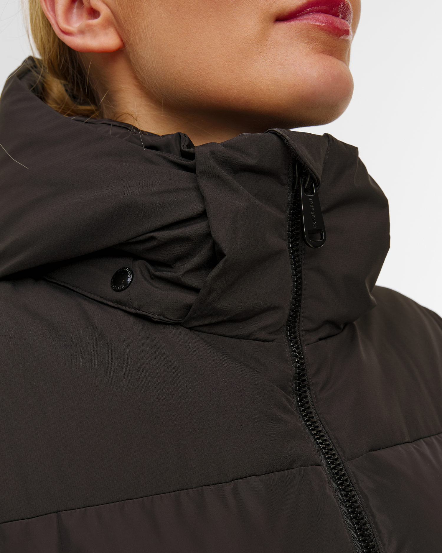 Women's black long jacket Goldbergh Zion