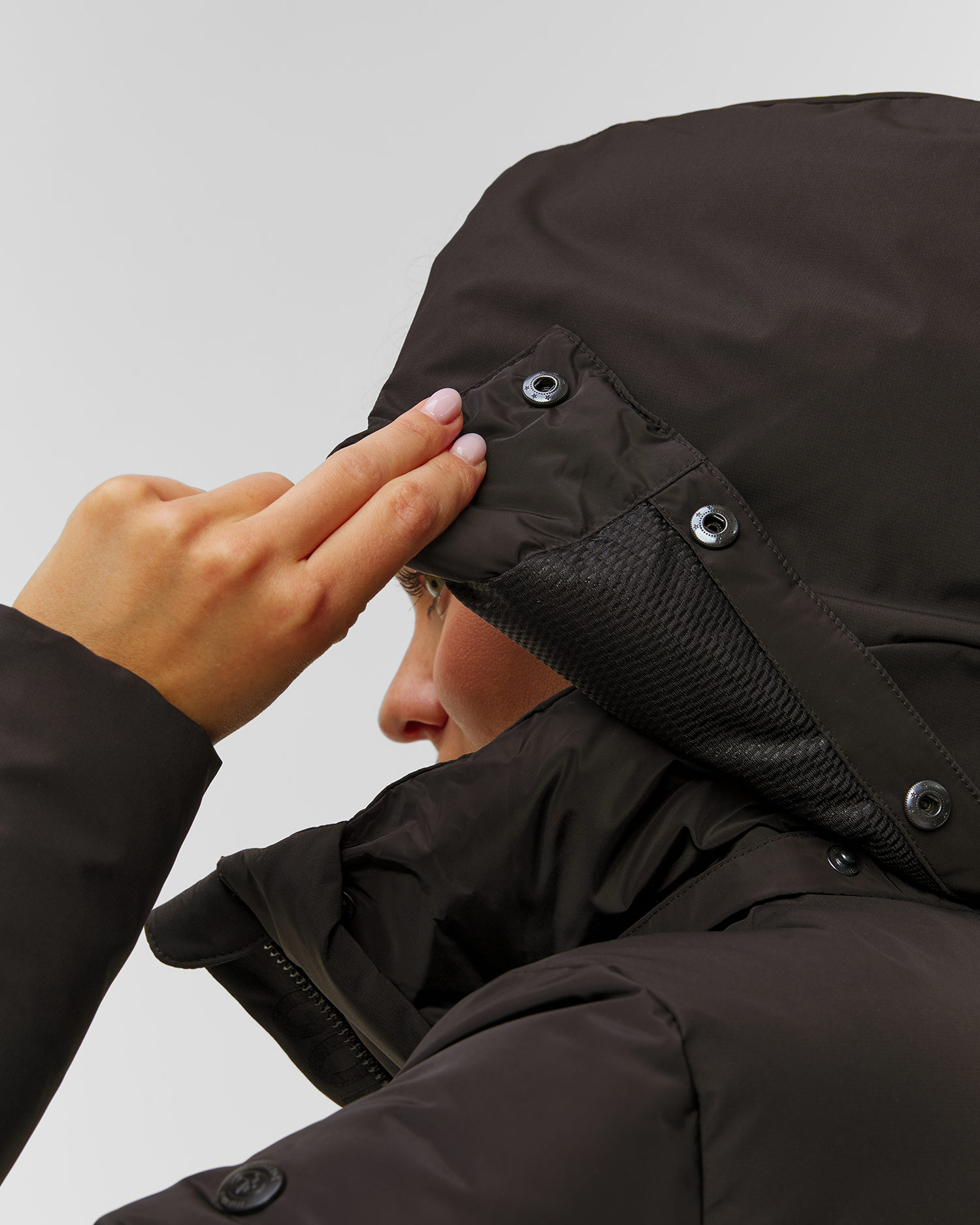 Women's black long jacket Goldbergh Zion