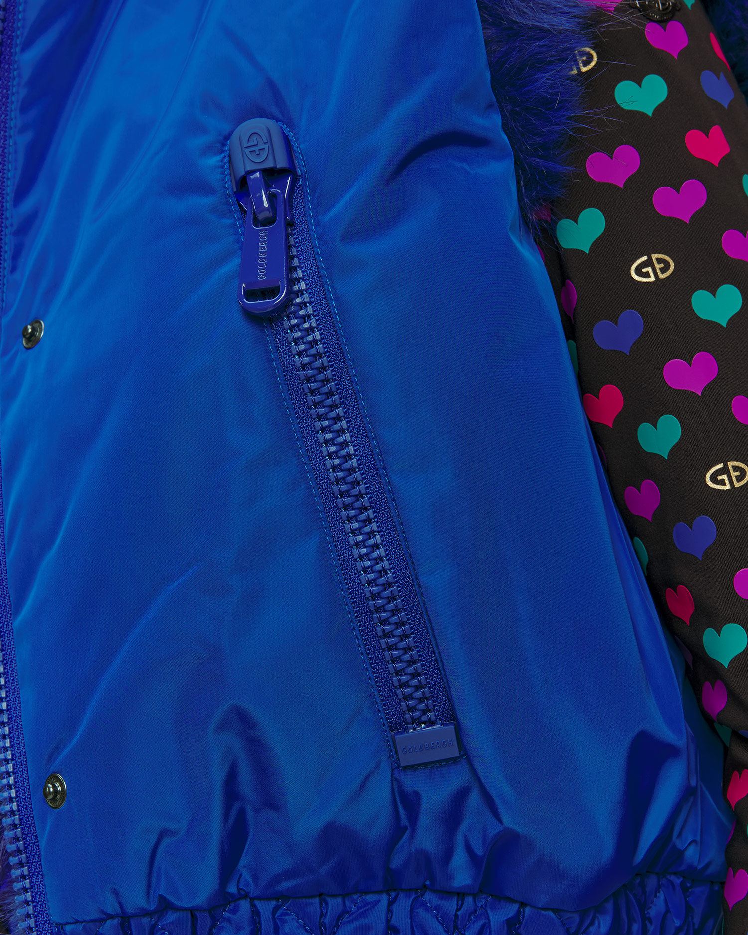 Gilet bleu pour femmes Goldbergh Dahlia