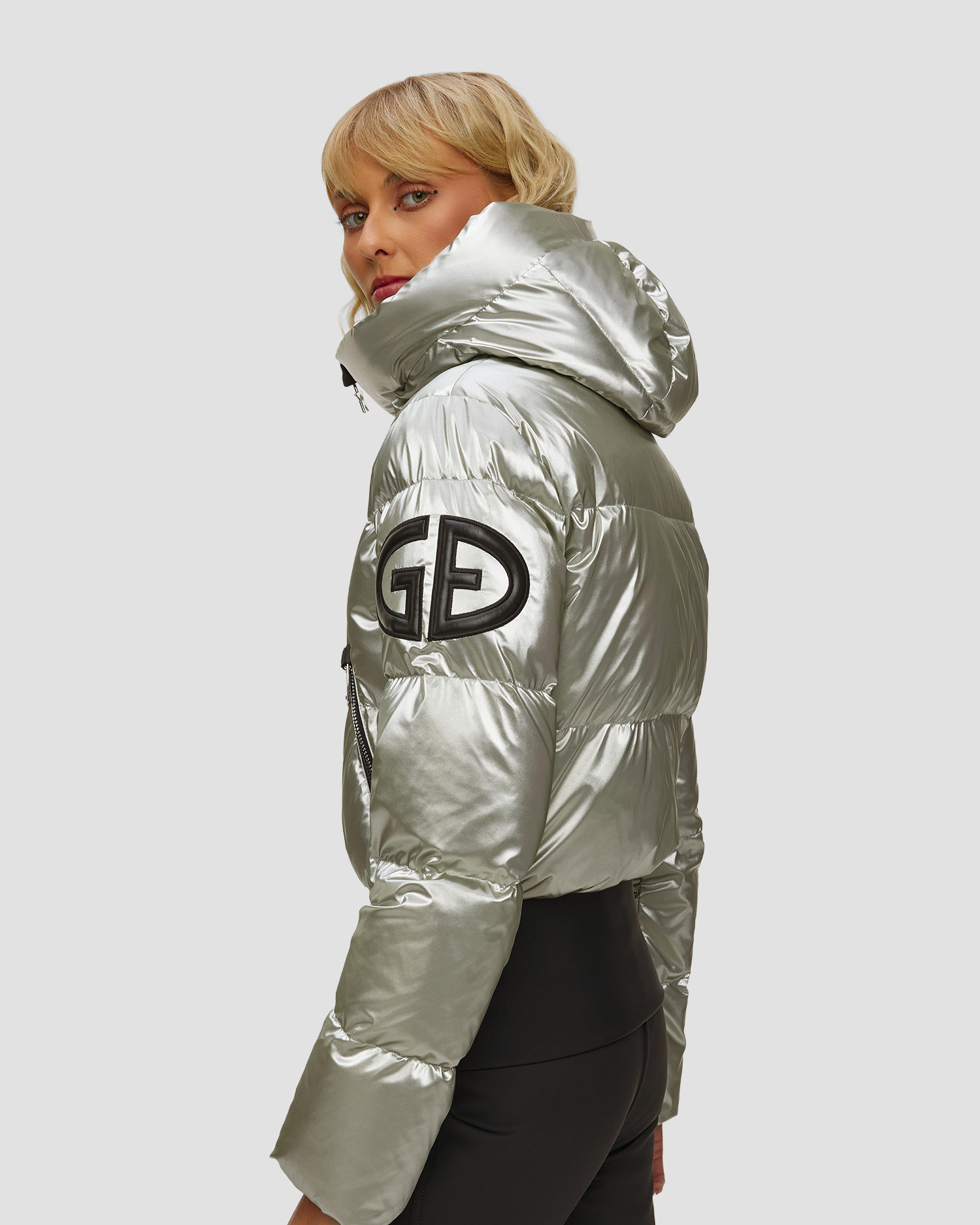 Veste de ski argentée Goldbergh Bombardino