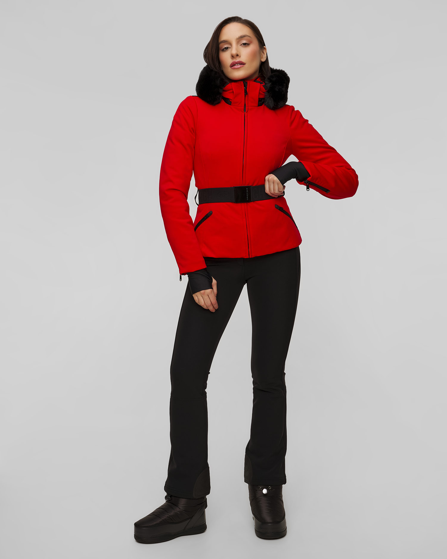 Veste de ski avec fausse fourrure Goldbergh Hida