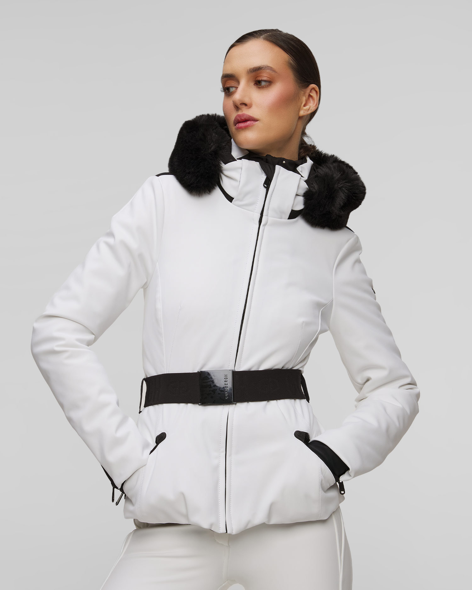 Veste de ski avec fausse fourrure Goldbergh Hida