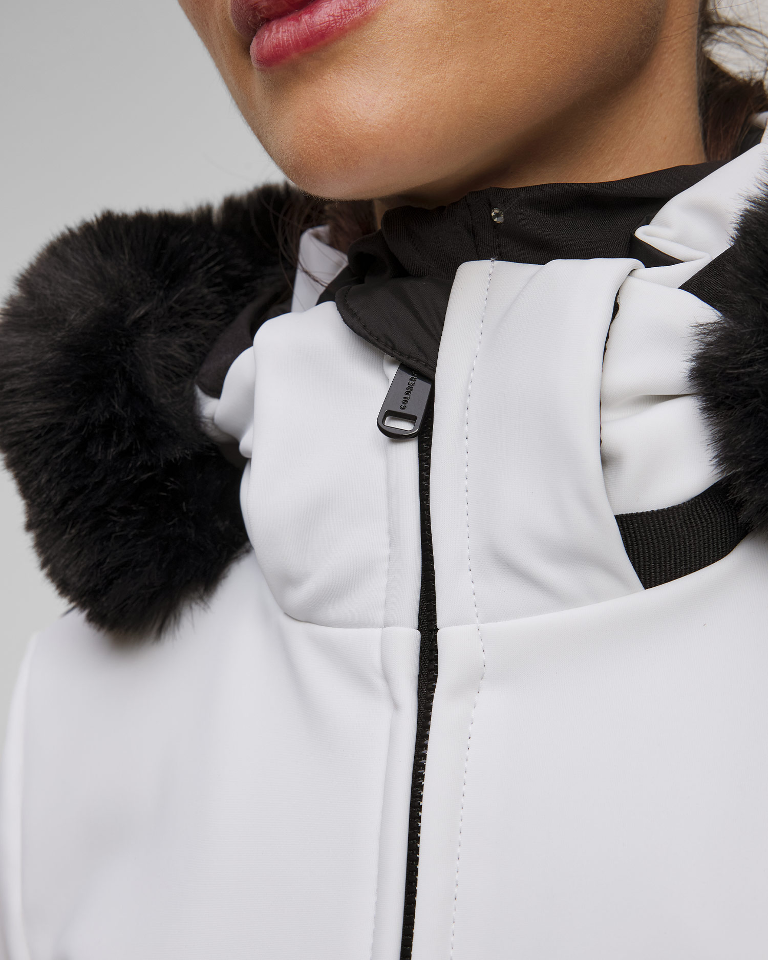 Kurtka narciarska ze sztucznym futerkiem Goldbergh Hida