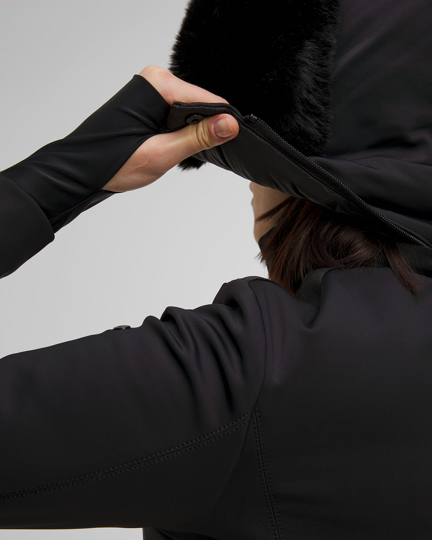 Lyžiarska bunda s umelou kožušinkou Goldbergh Hida