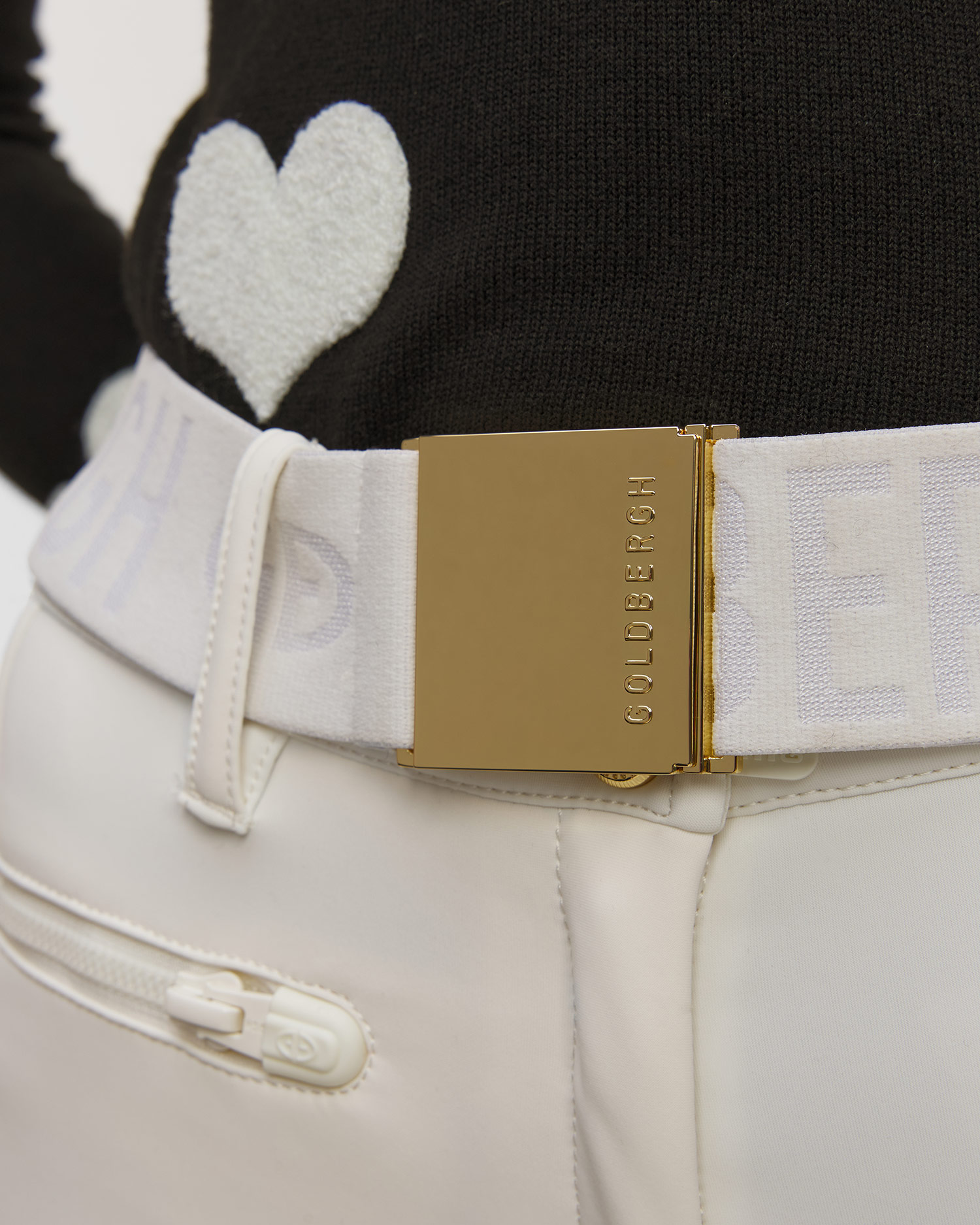 Pantalon crème pour femmes Goldbergh Paris