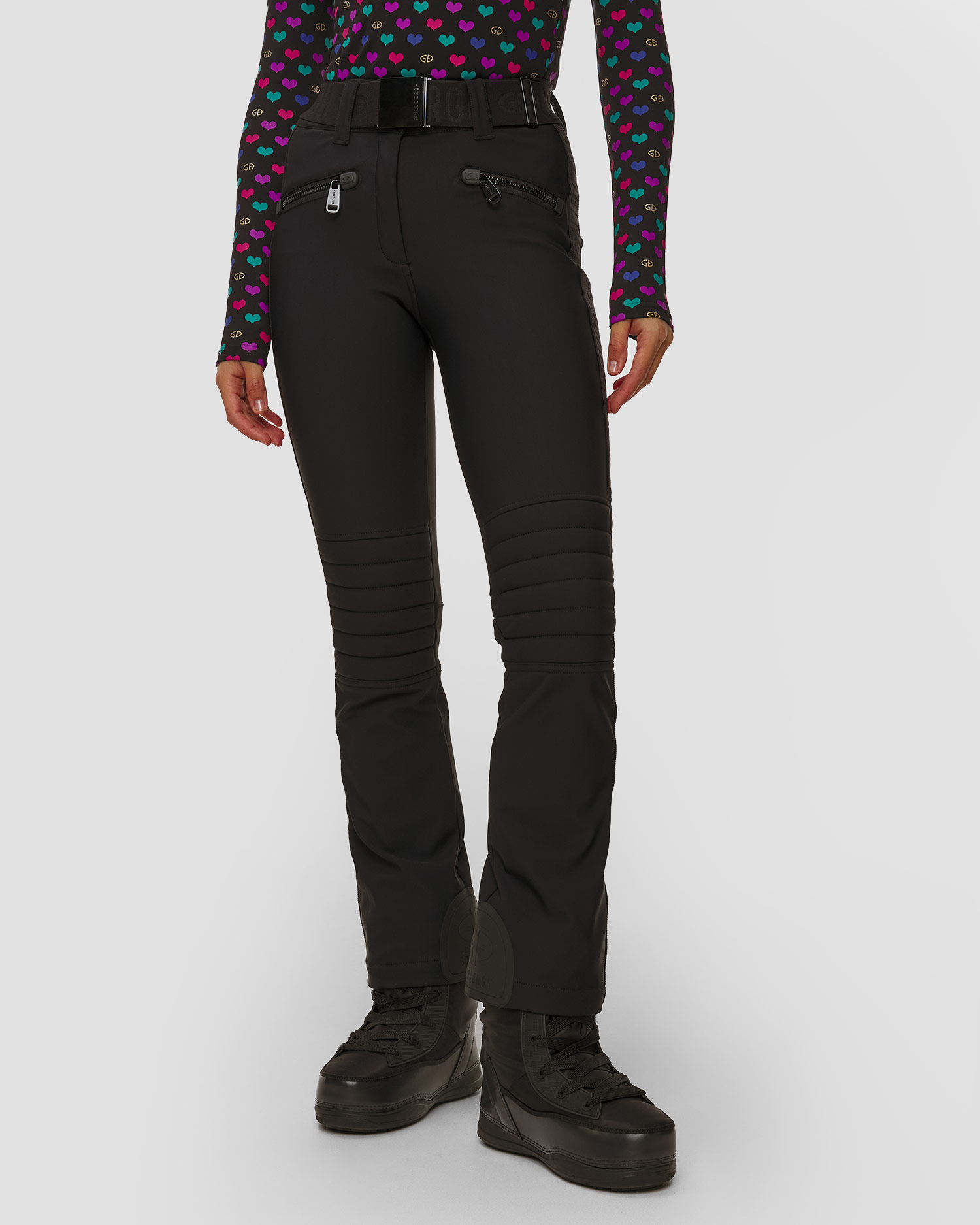 Pantaloni negri pentru femei Goldbergh Slalom