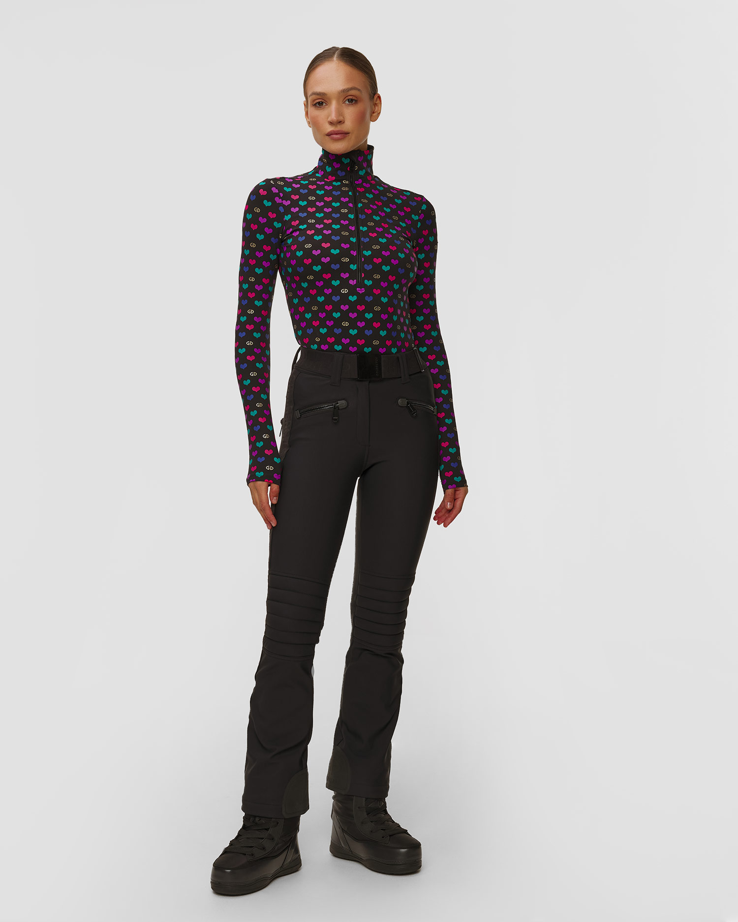 Pantaloni negri pentru femei Goldbergh Slalom