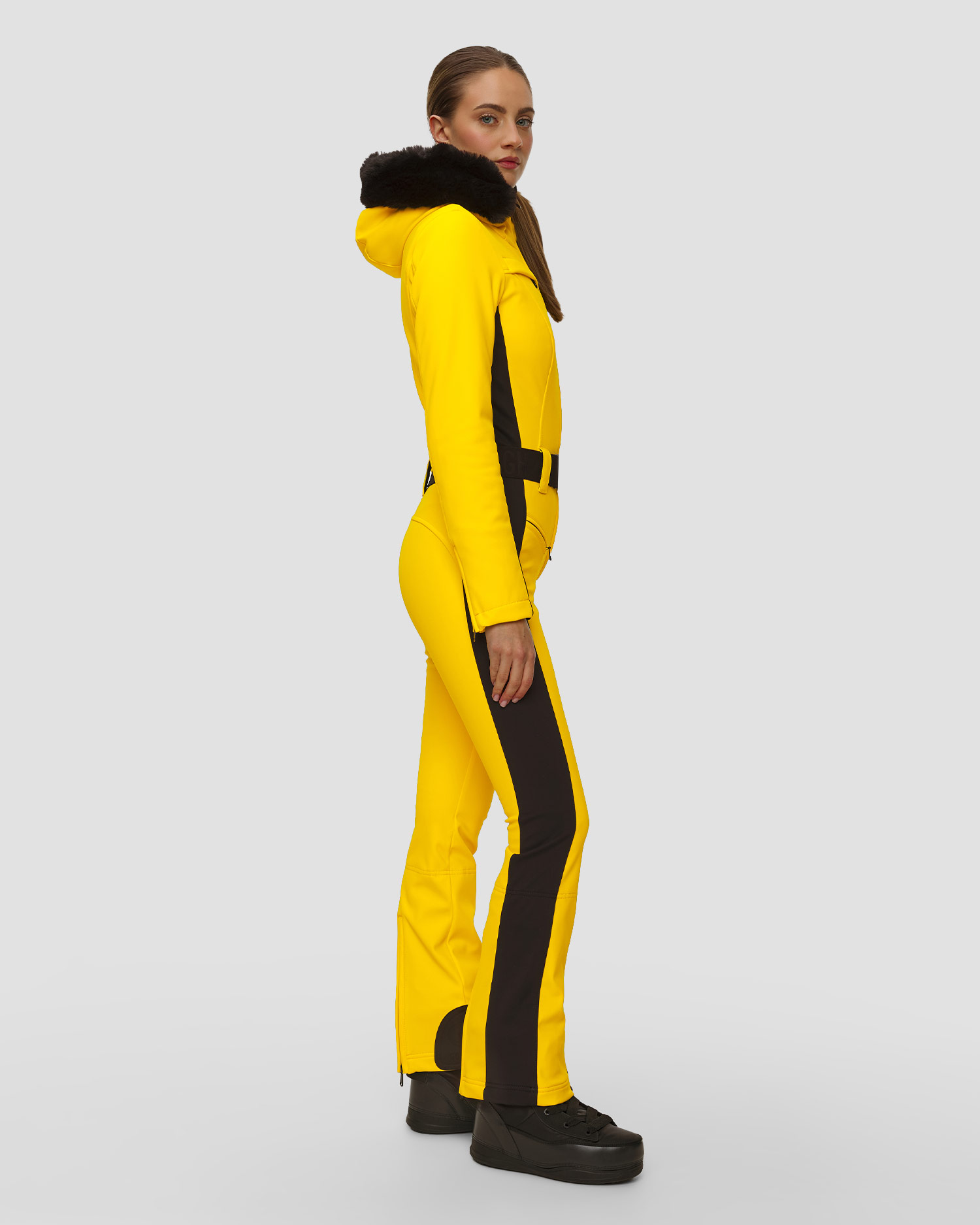 Combinaison de ski jaune pour femmes Goldbergh Parry