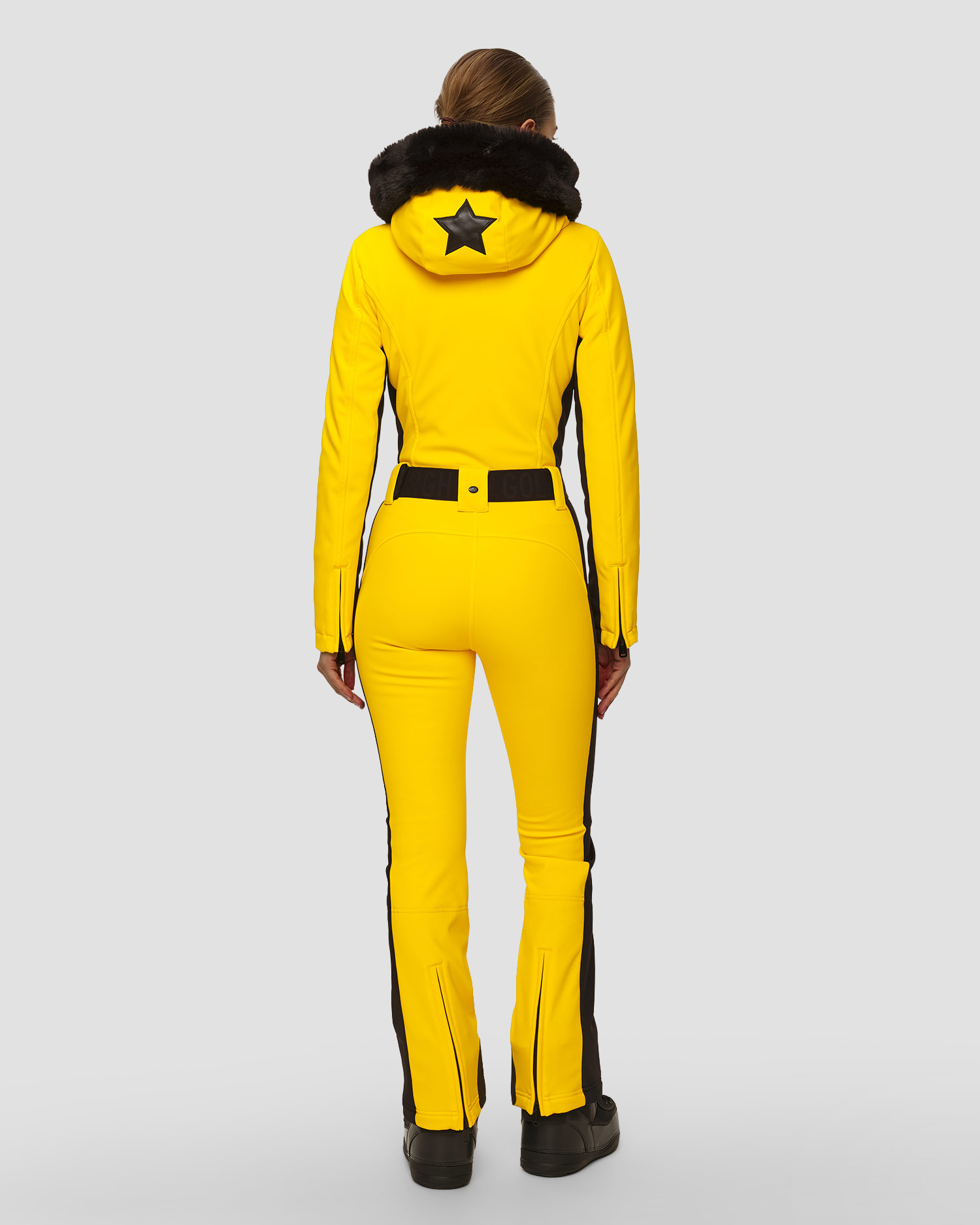Combinaison de ski jaune pour femmes Goldbergh Parry