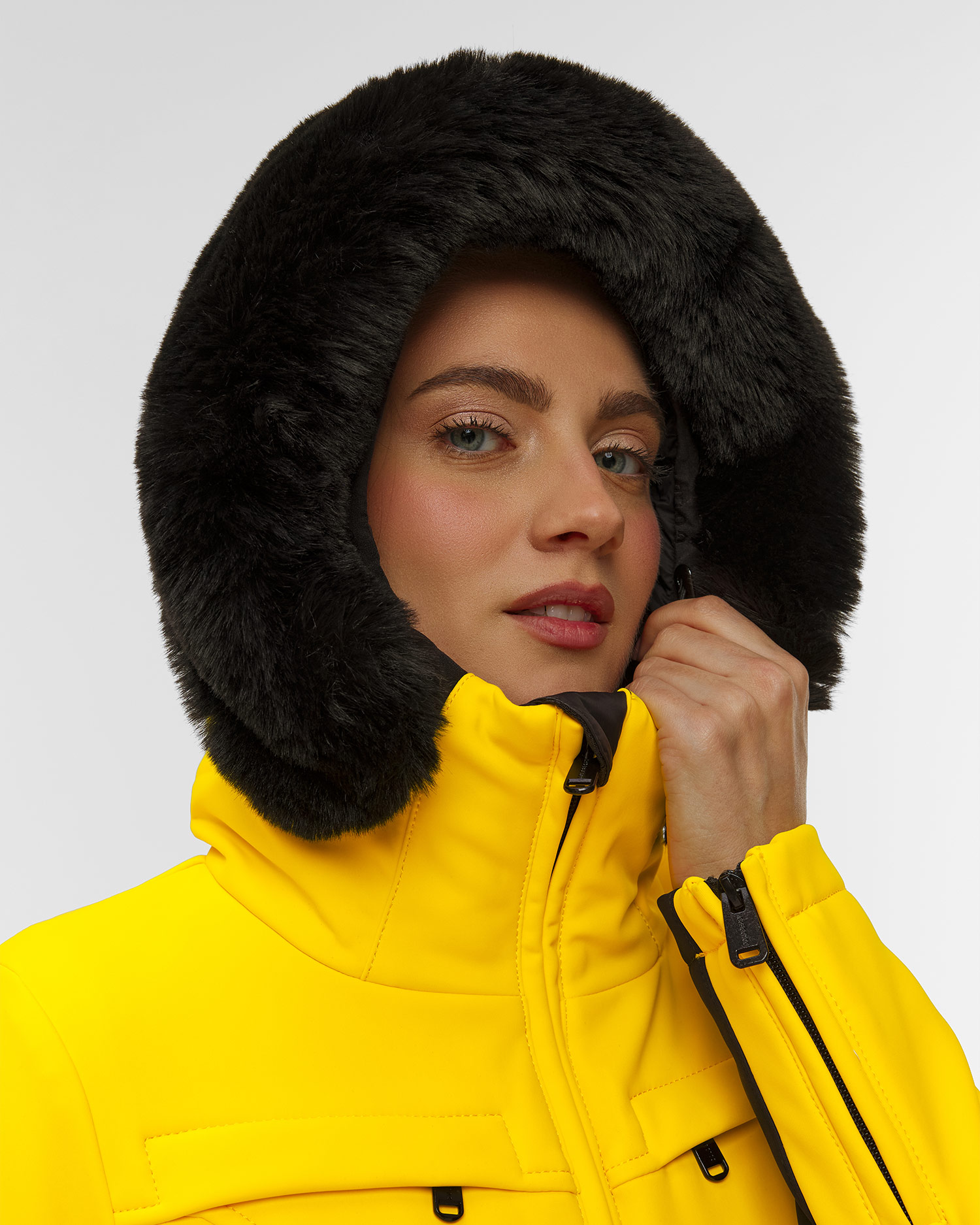 Combinaison de ski jaune pour femmes Goldbergh Parry