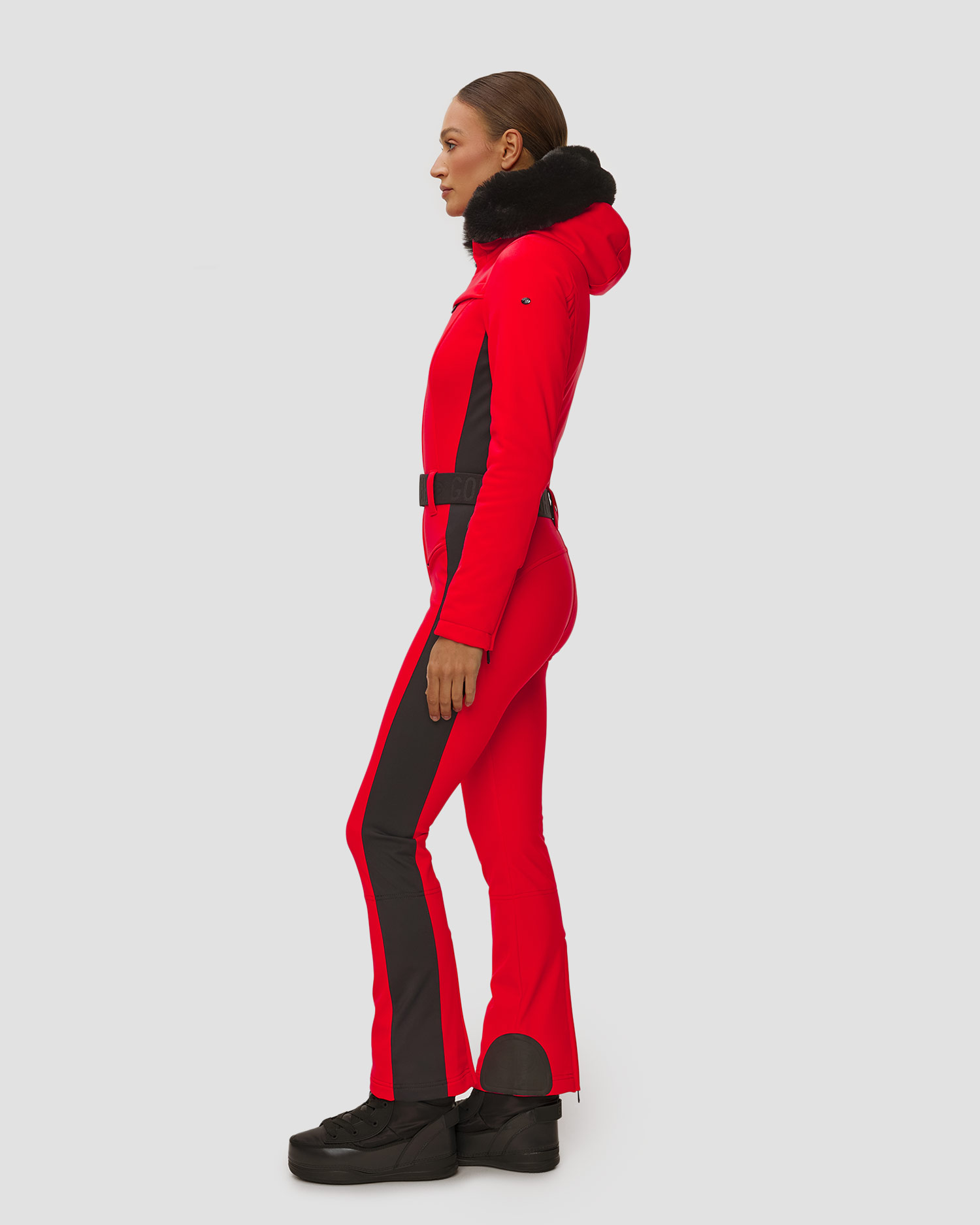 Combinaison de ski rouge pour femmes Goldbergh Parry