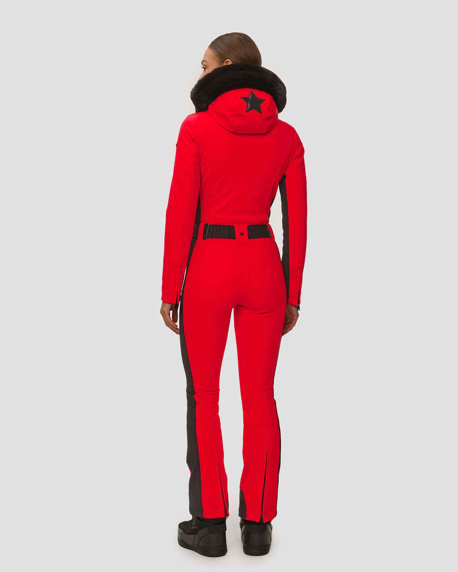 Combinaison de ski rouge pour femmes Goldbergh Parry