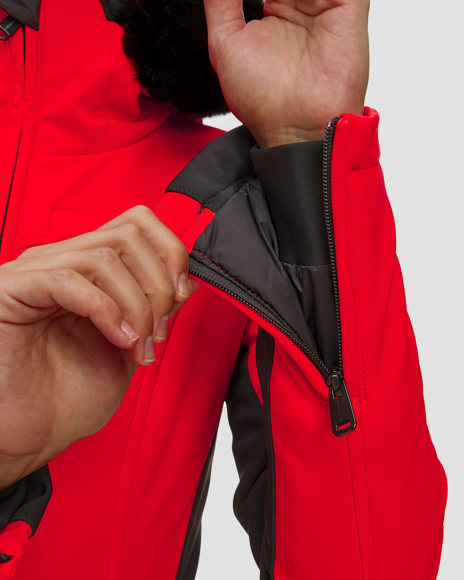 Salopetă roșie de schi pentru femei Goldbergh Parry