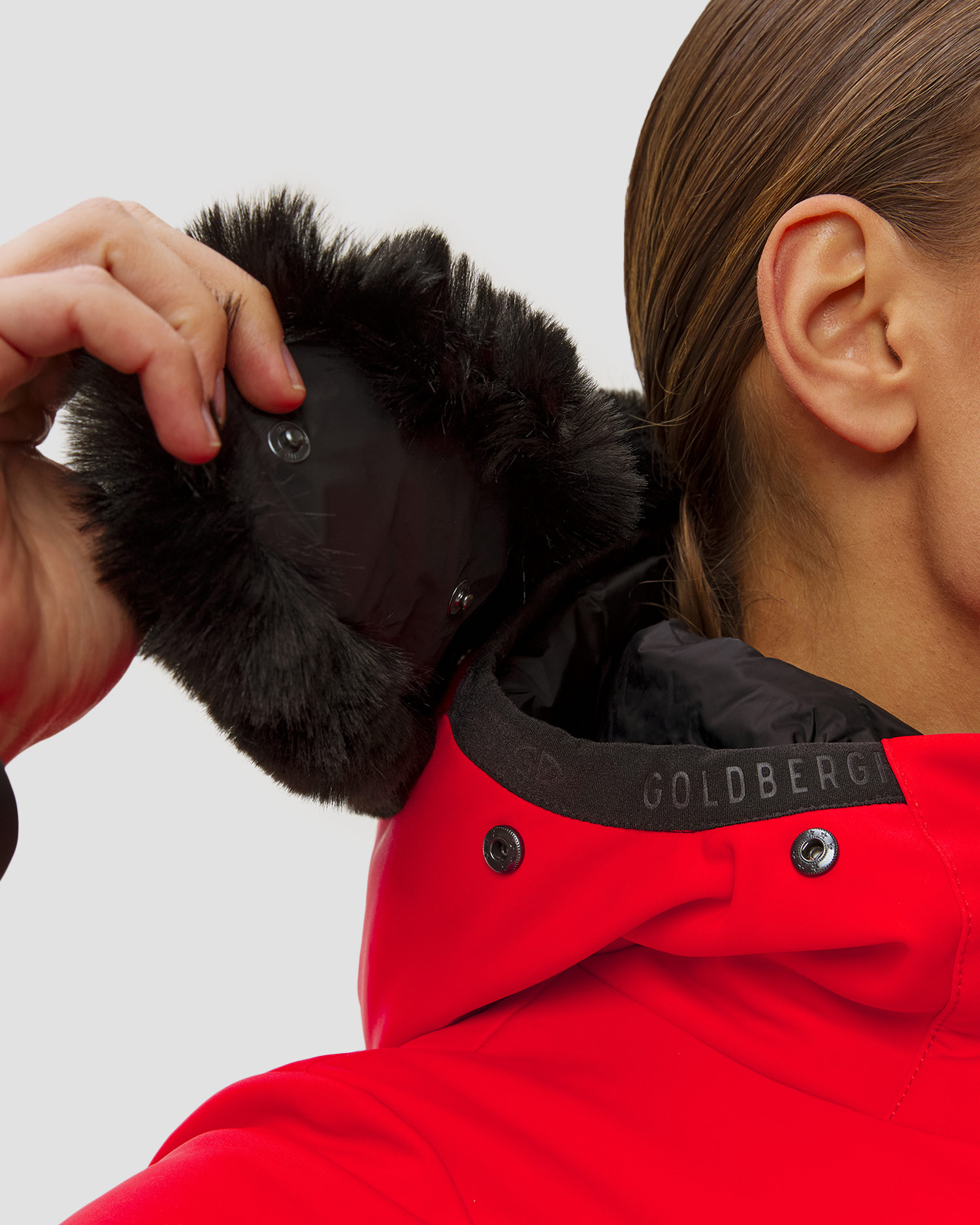 Combinaison de ski rouge pour femmes Goldbergh Parry