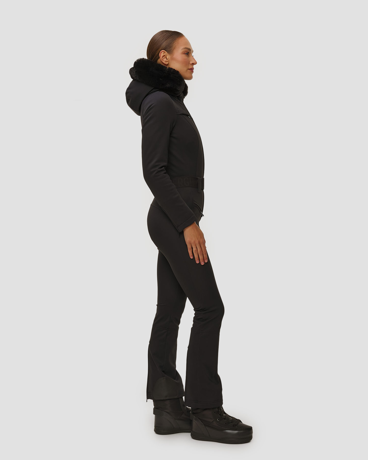 Combinaison de ski noire pour femmes Goldbergh Parry