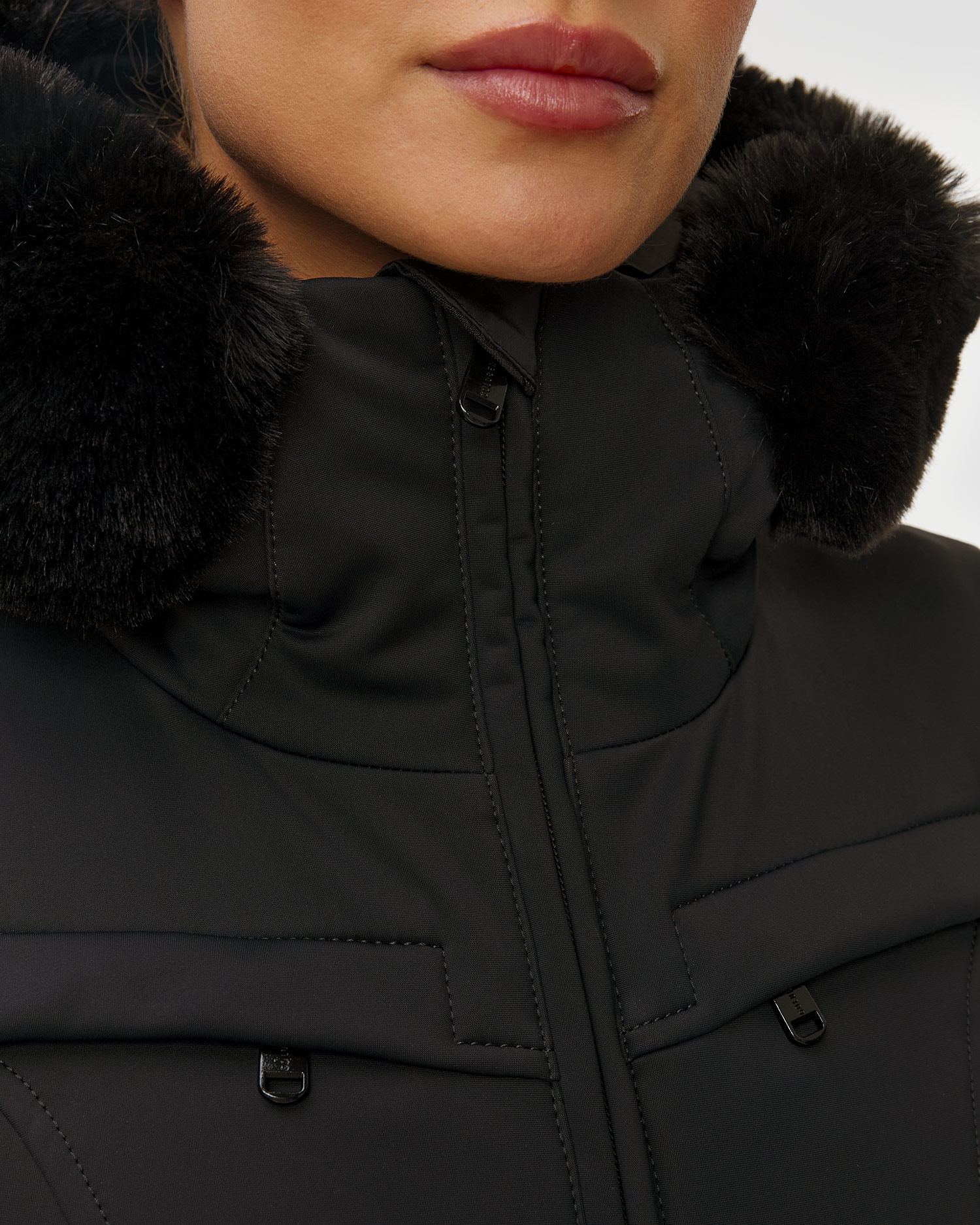 Combinaison de ski noire pour femmes Goldbergh Parry