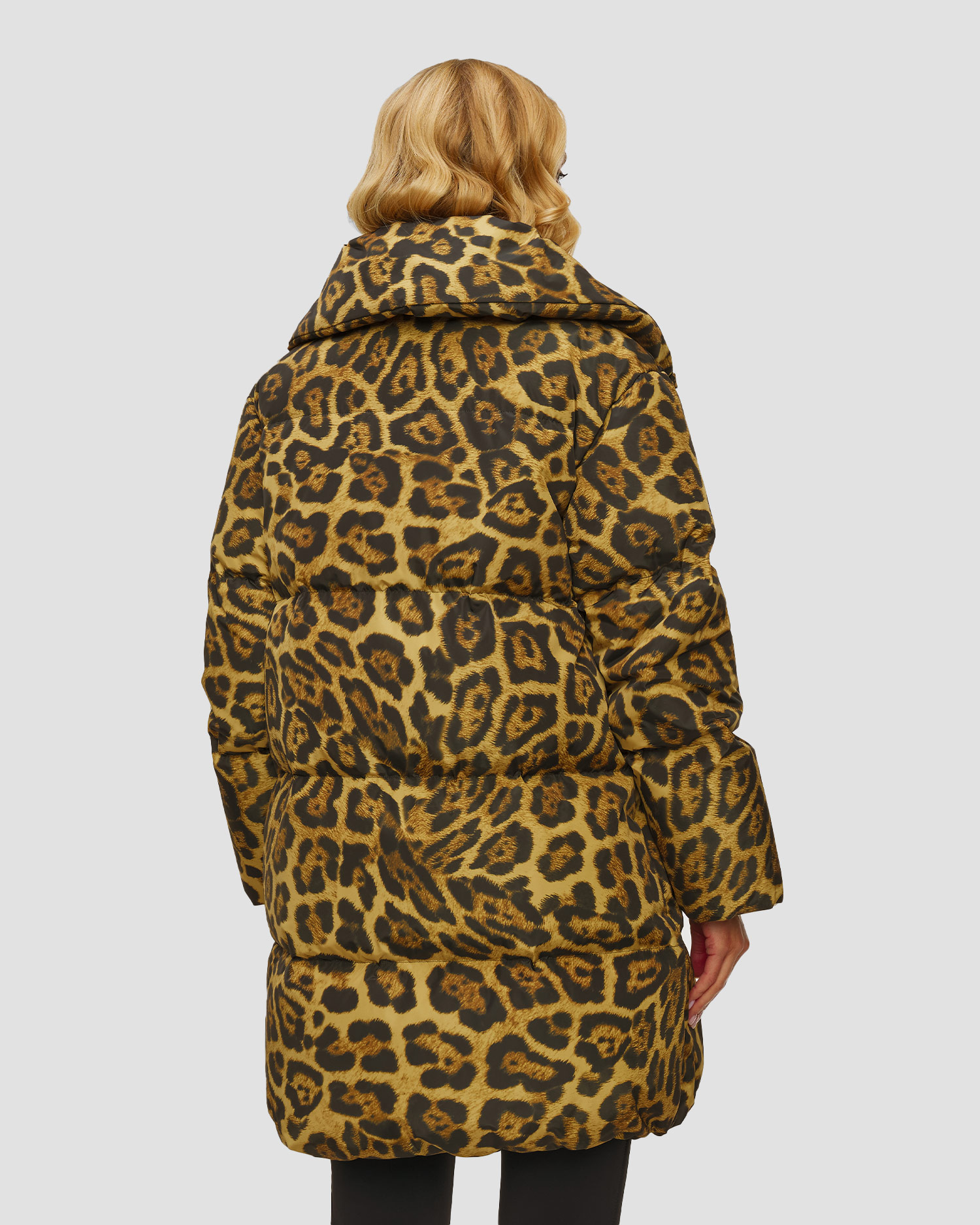 Doudoune longue à motif léopard pour femmes Goldbergh Zosha
