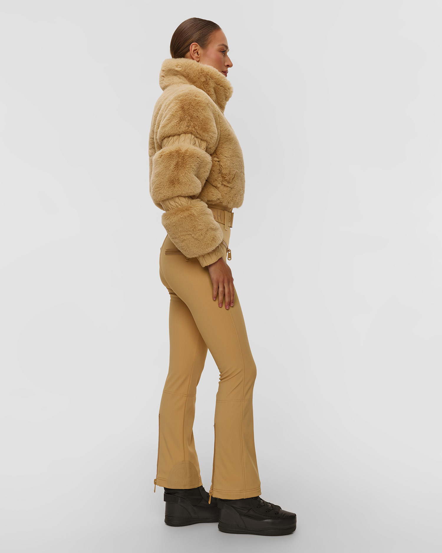 Combinaison de ski caramel pour femmes Goldbergh Lieke