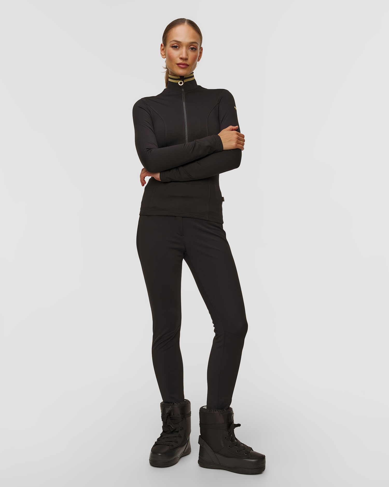 Goldbergh Diane Ski-Rollkragenpullover für Damen in Schwarz