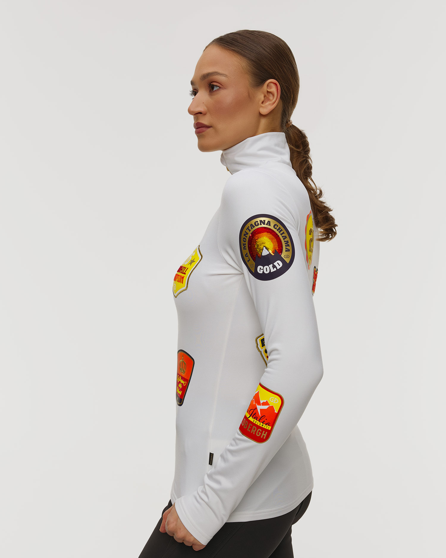 Goldbergh Triumph Ski-Rollkragenpullover für Damen in Weiß