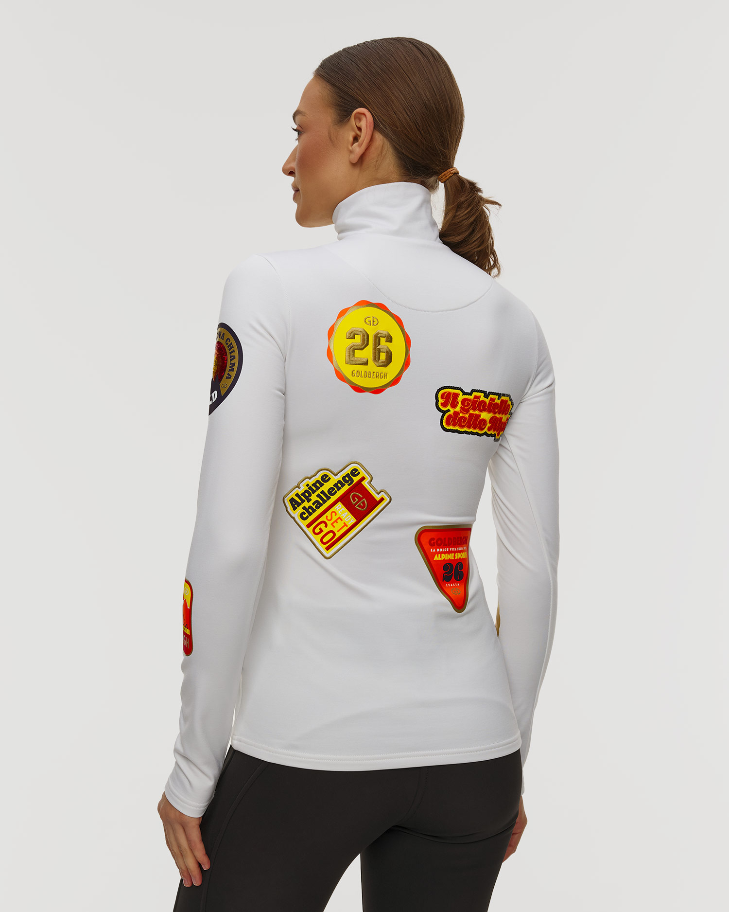 Goldbergh Triumph Ski-Rollkragenpullover für Damen in Weiß