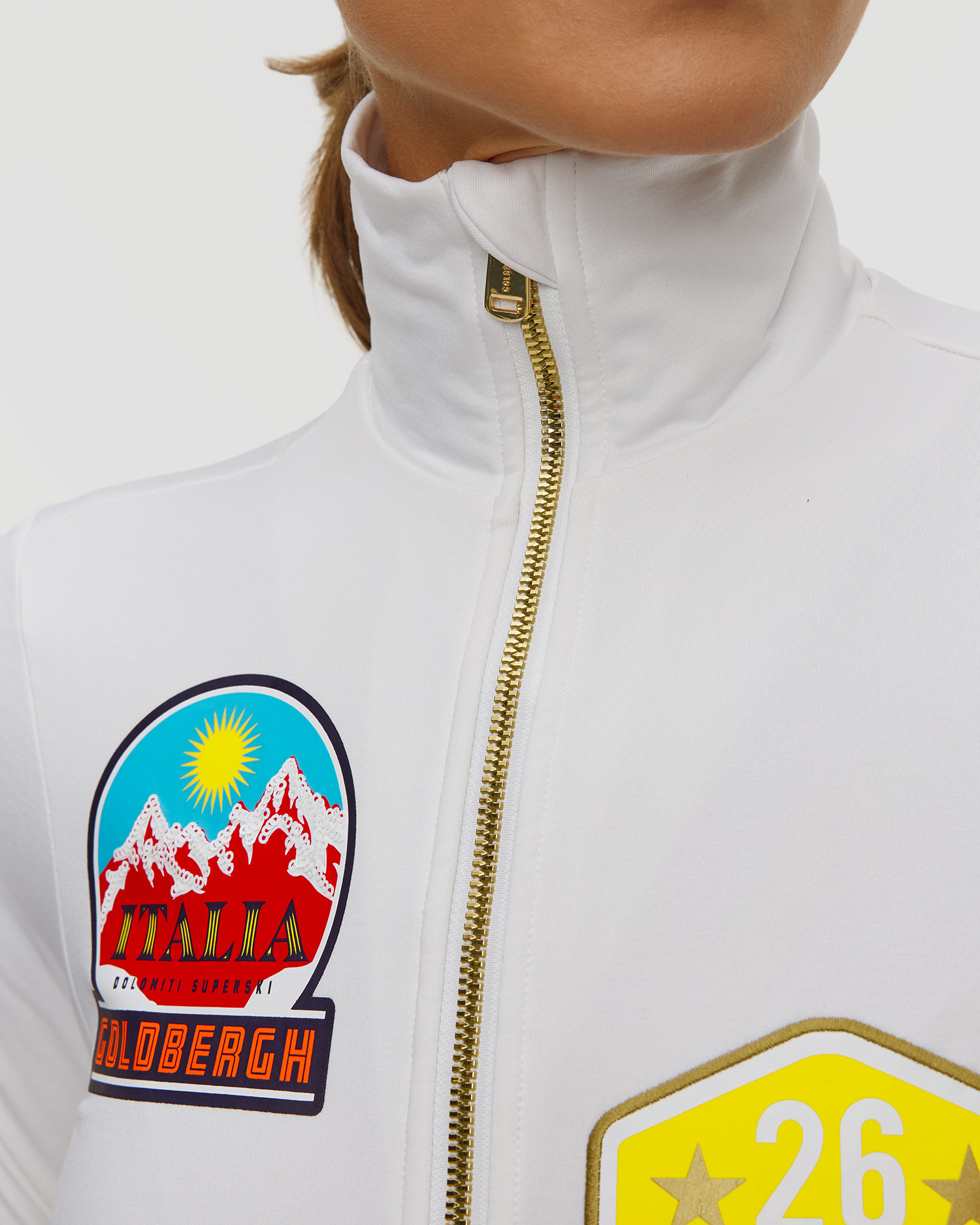 Goldbergh Triumph Ski-Rollkragenpullover für Damen in Weiß