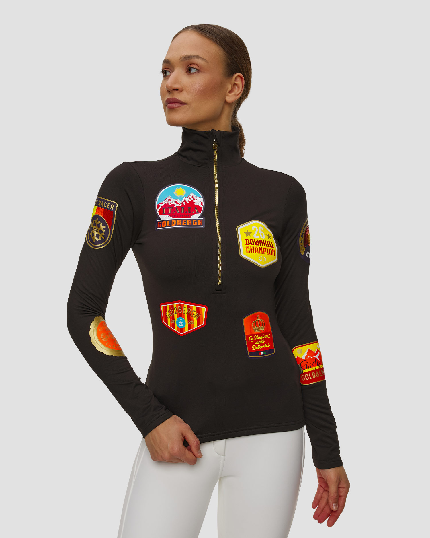 Goldbergh Triumph Ski-Rollkragenpullover für Damen in Schwarz