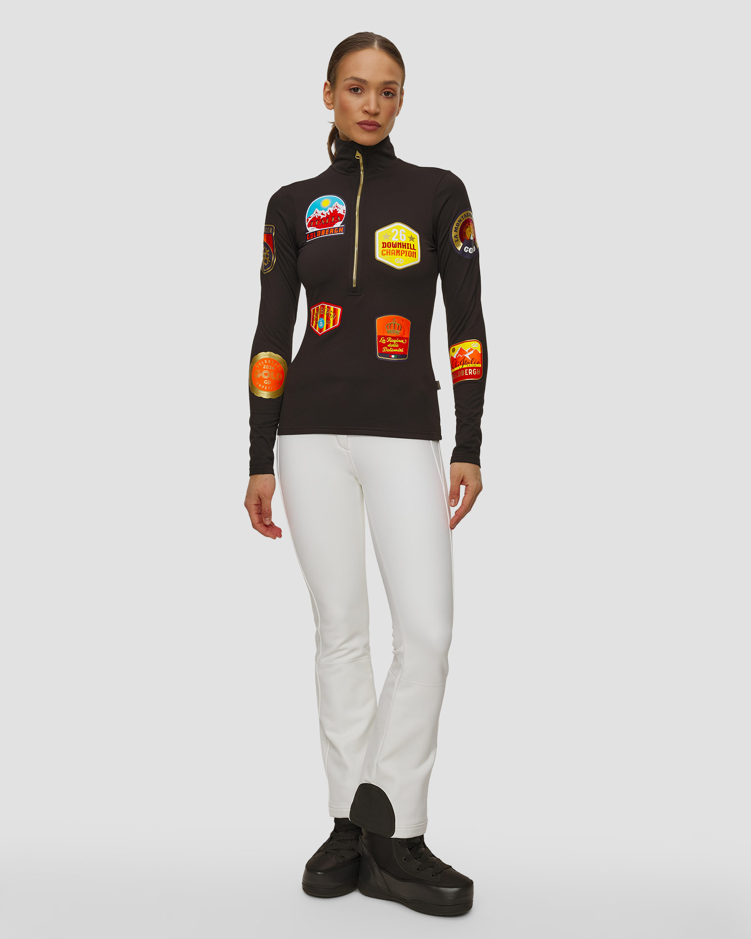 Goldbergh Triumph Ski-Rollkragenpullover für Damen in Schwarz