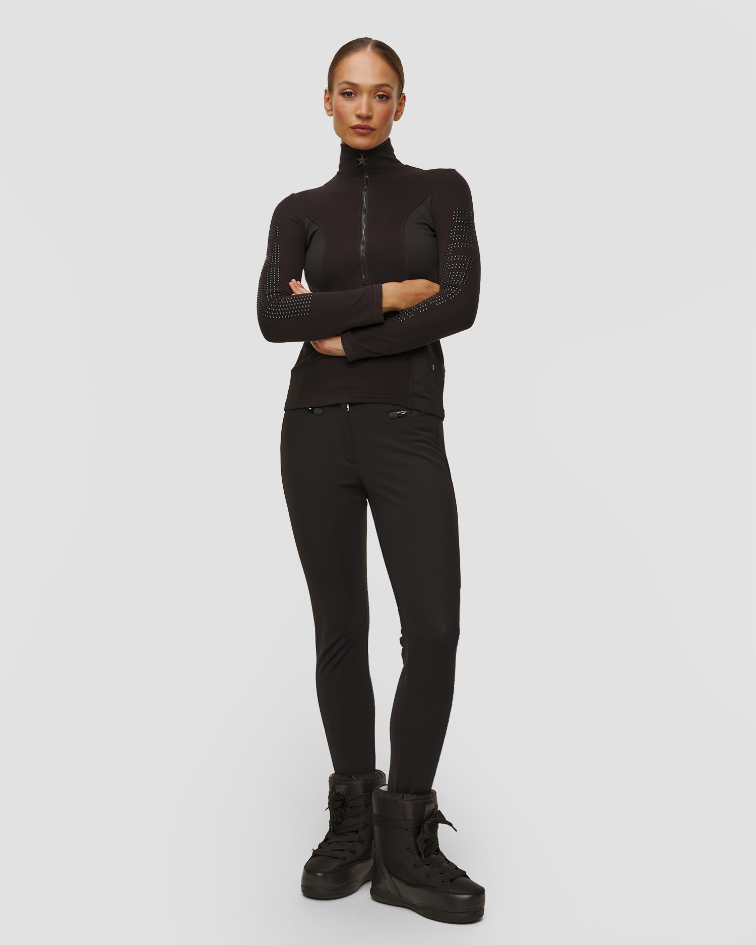 Goldbergh Brezza Ski-Rollkragenpullover für Damen in Schwarz