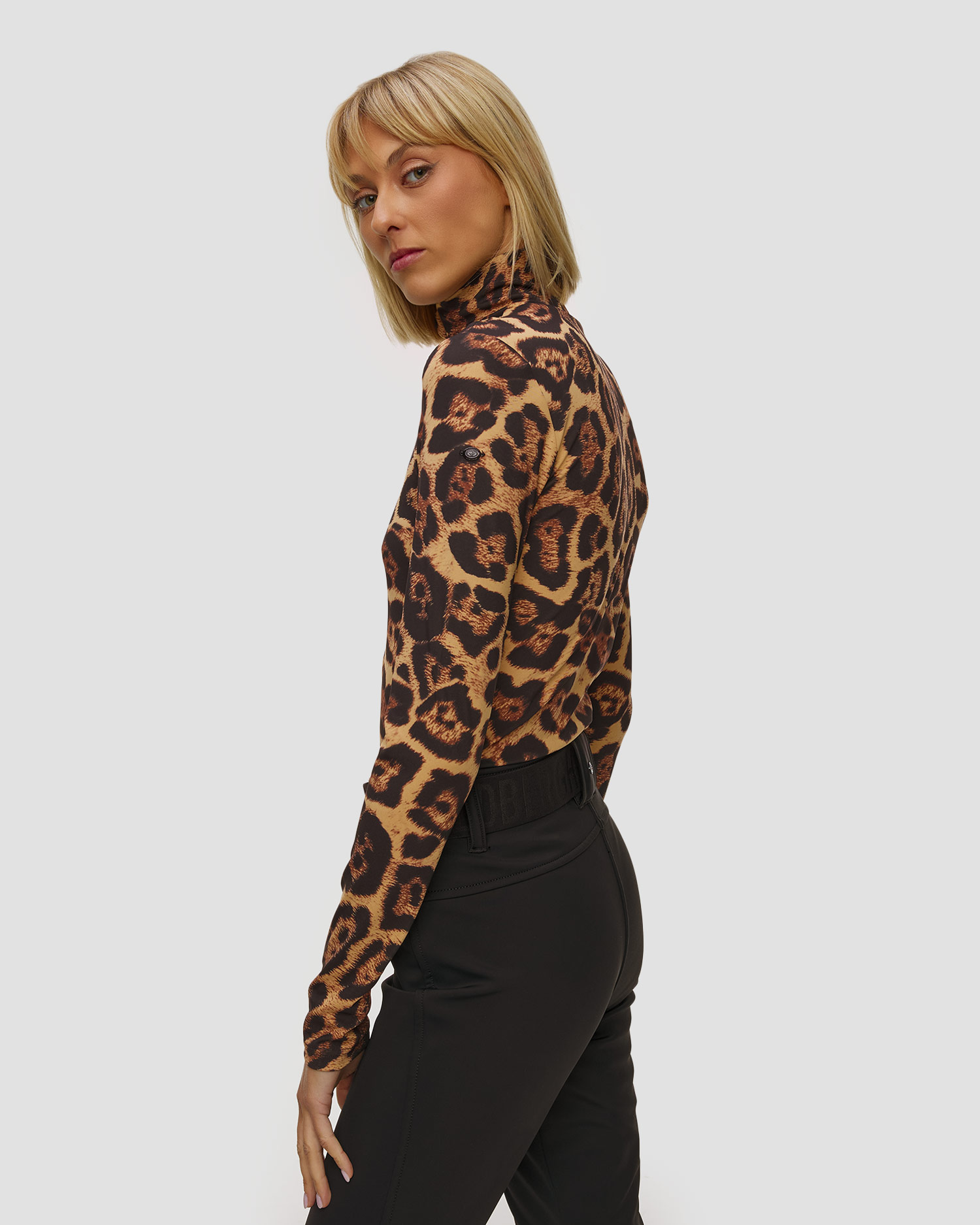 Body de ski à motif léopard pour femmes Goldbergh Cathy