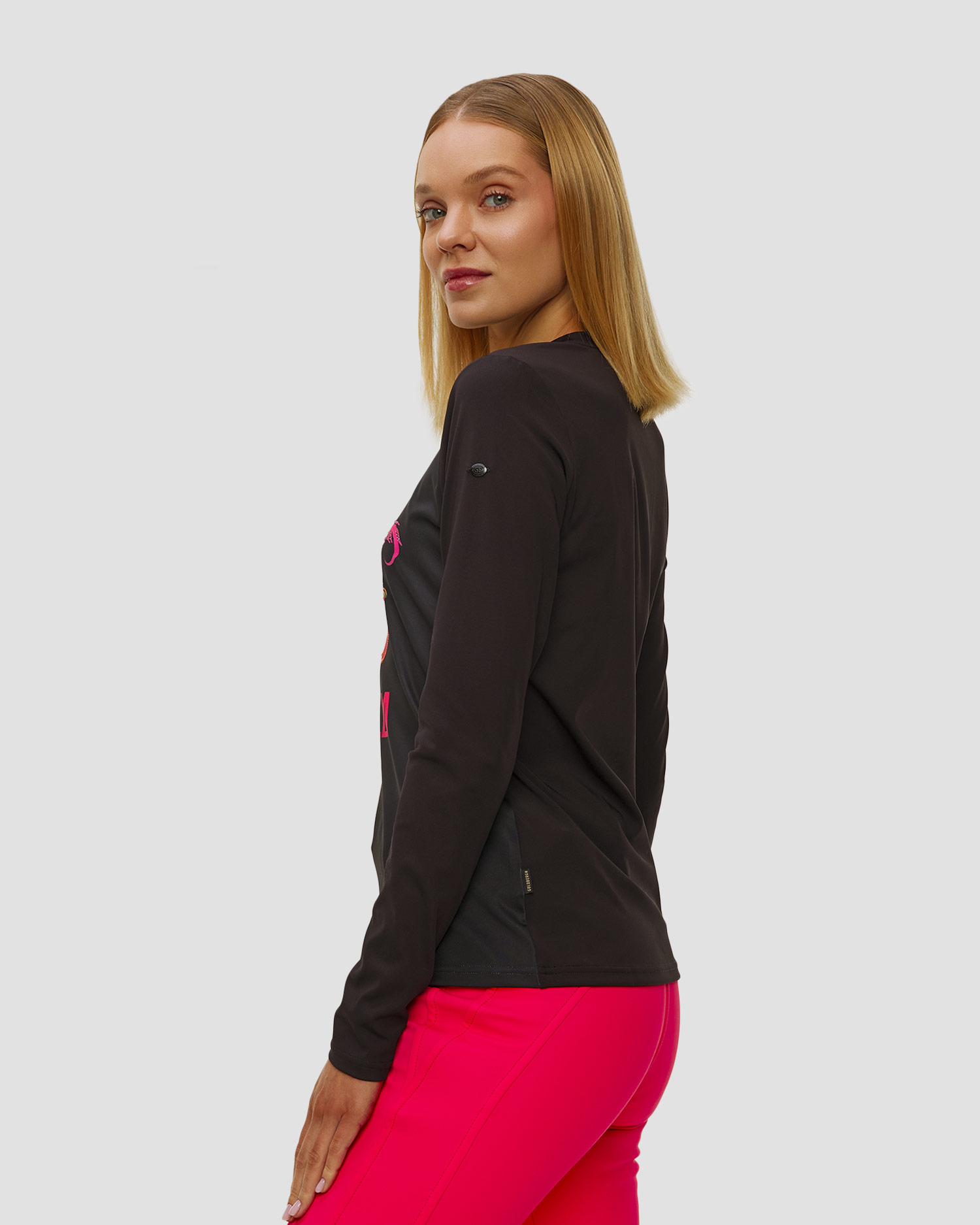 Dámsky lyžiarsky čierny top Black Goldbergh Scarlet 