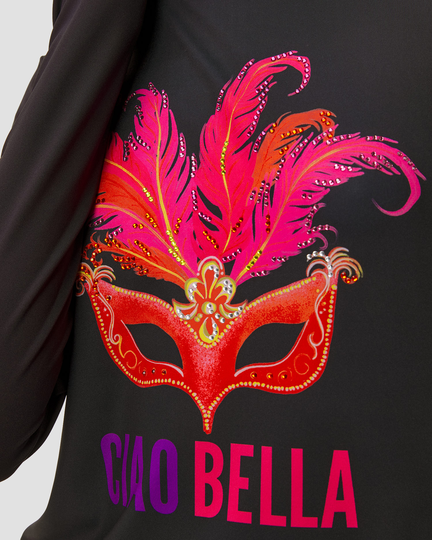 Dámsky lyžiarsky čierny top Black Goldbergh Scarlet 