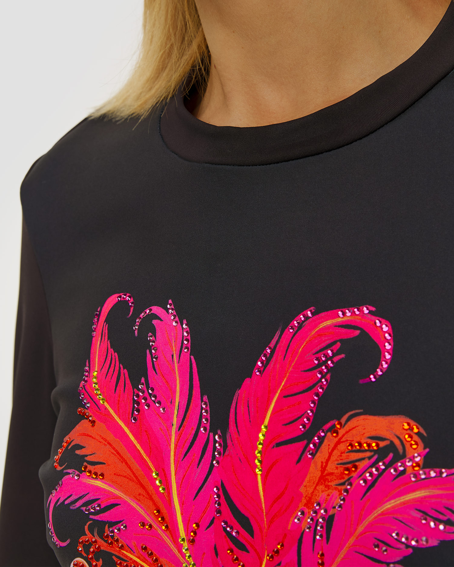 Dámsky lyžiarsky čierny top Black Goldbergh Scarlet 