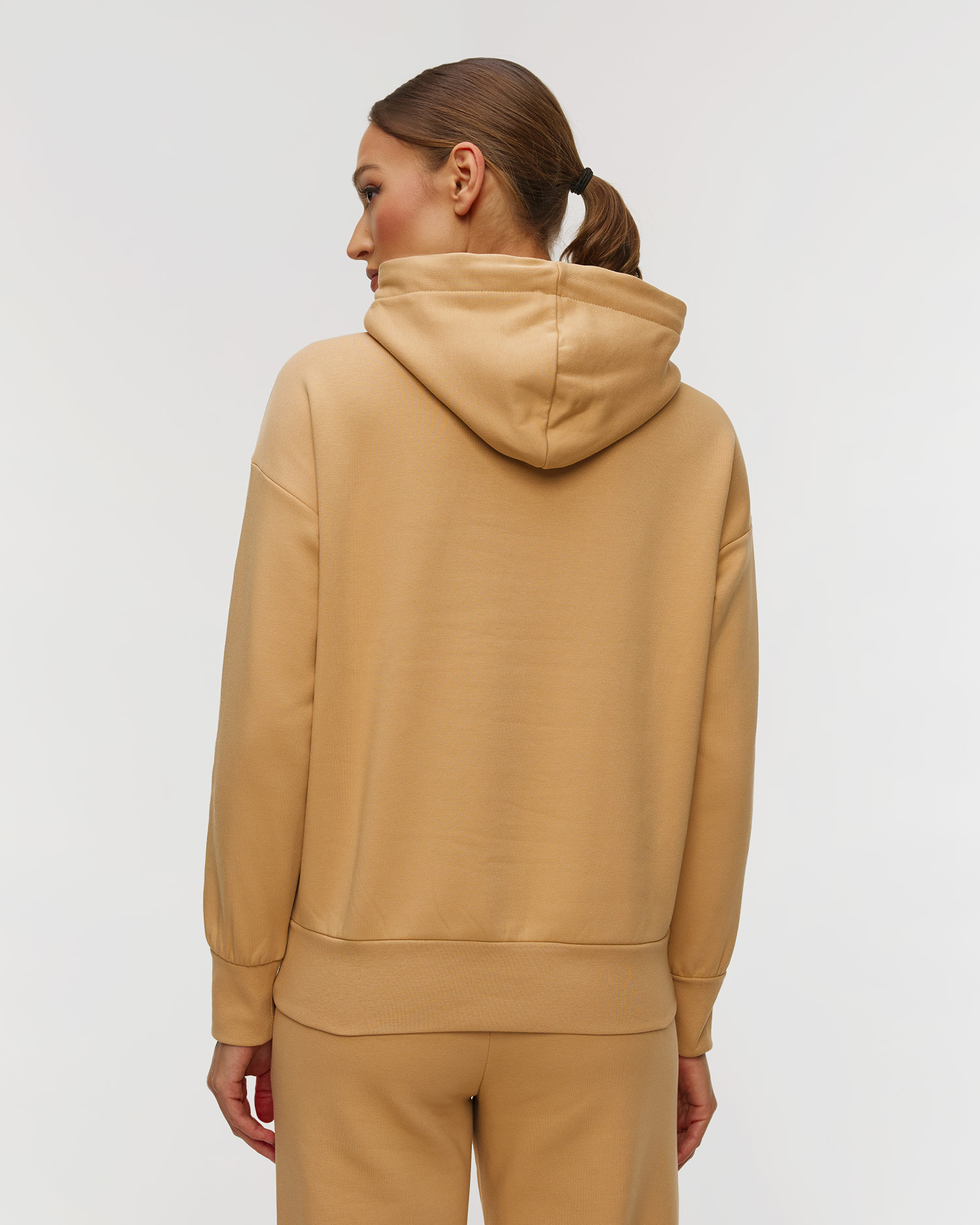 Women's caramel hoodie Goldbergh Giorgia