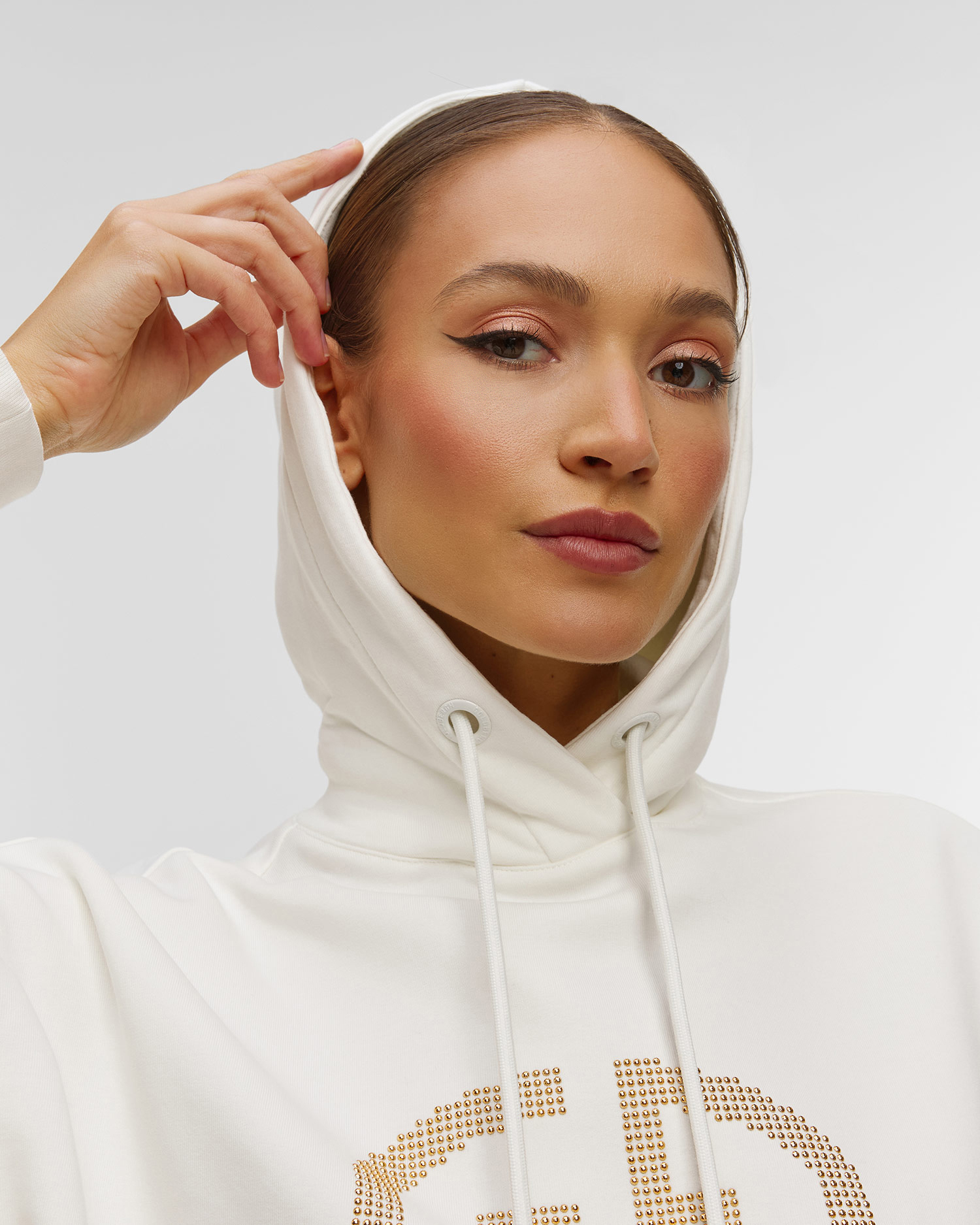 Sweat-shirt à capuche crème pour femmes Goldbergh Giorgia