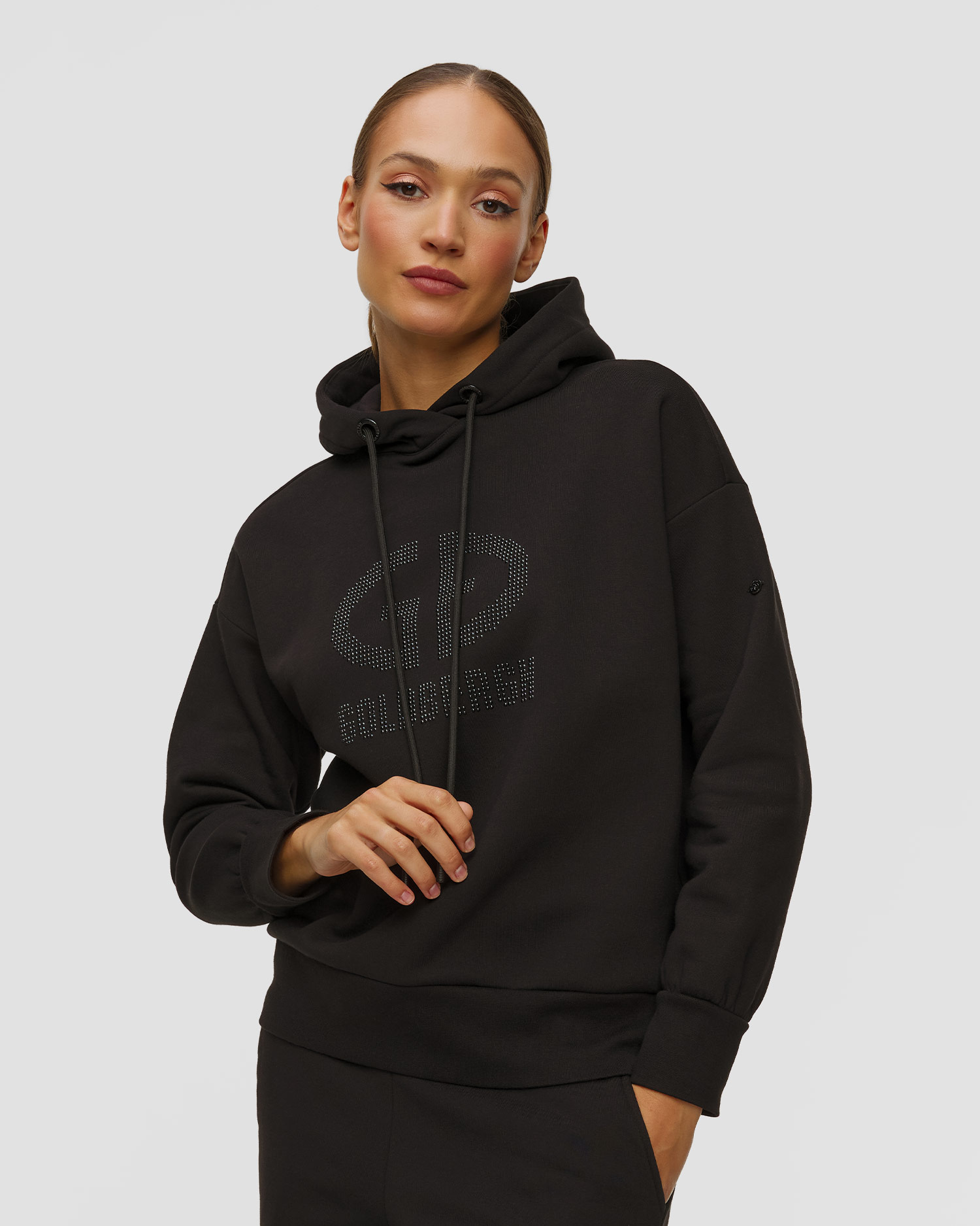 Women's black hoodie Goldbergh Giorgia