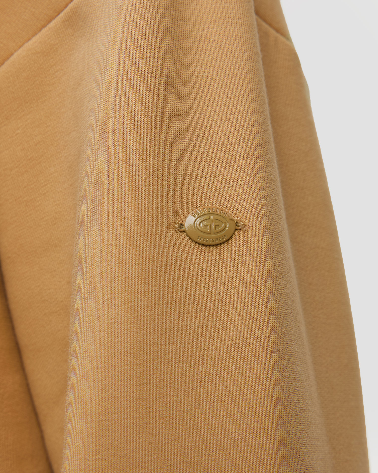 Women's caramel hoodie Goldbergh Alessandra