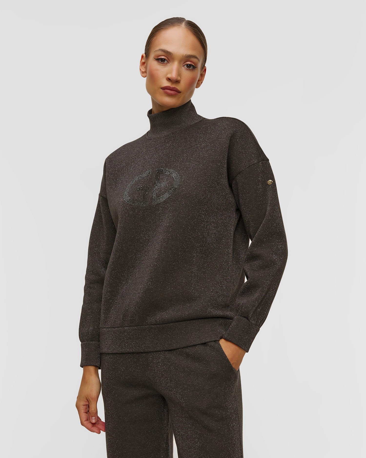 Women's black sweatshirt Goldbergh Sizzle