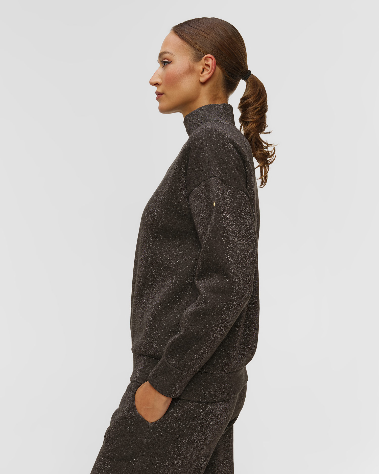 Women's black sweatshirt Goldbergh Sizzle