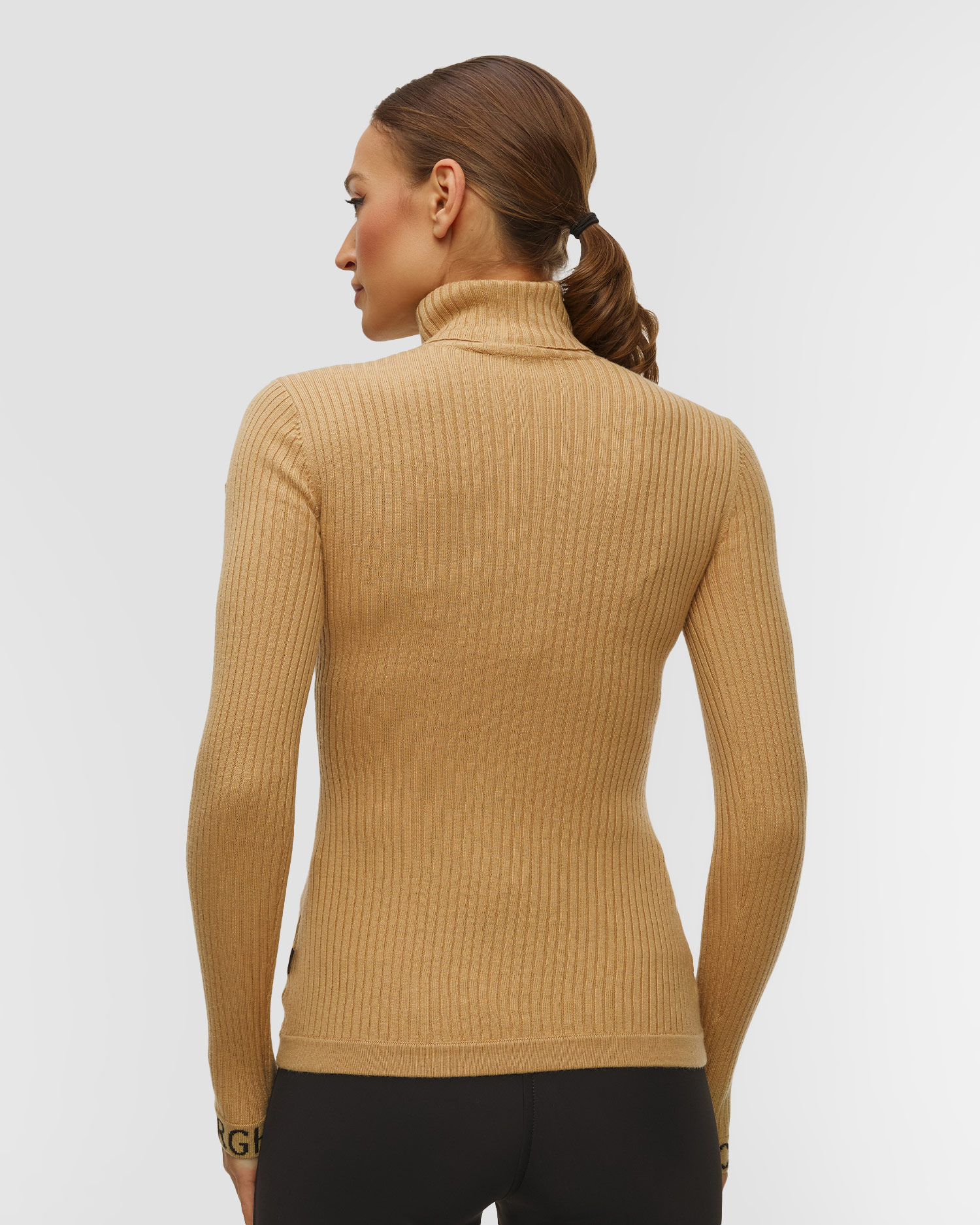 Pull en mérinos caramel pour femmes Goldbergh Mira