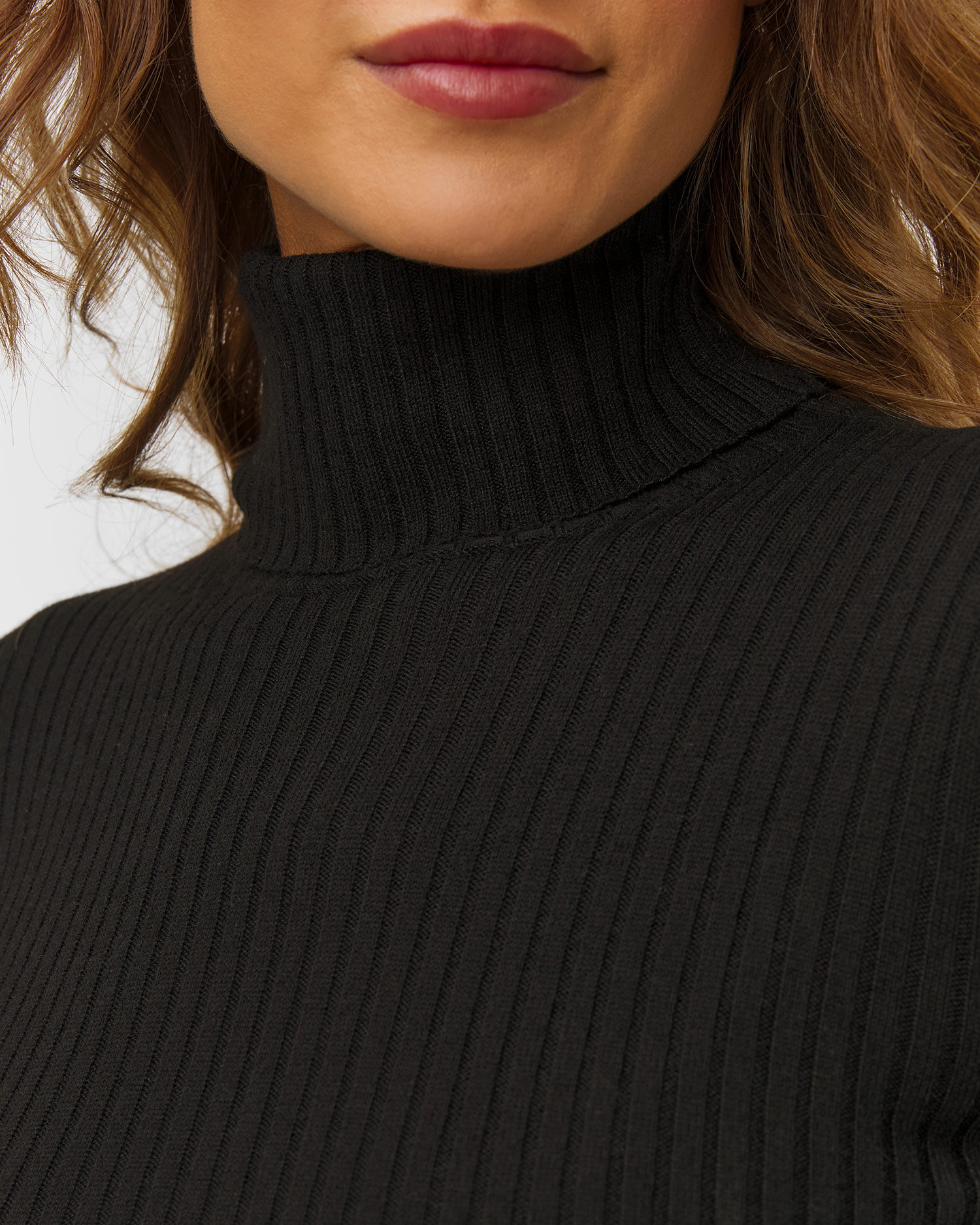 Goldbergh Mireille Langes Strickkleid für Damen in Schwarz