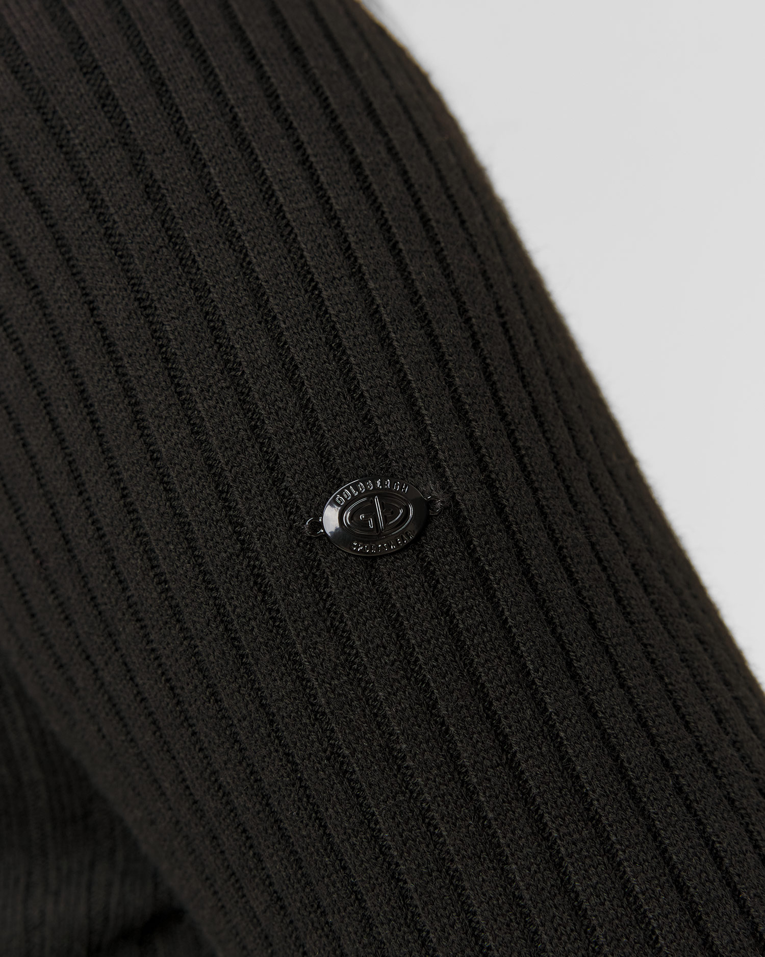 Goldbergh Mireille Langes Strickkleid für Damen in Schwarz