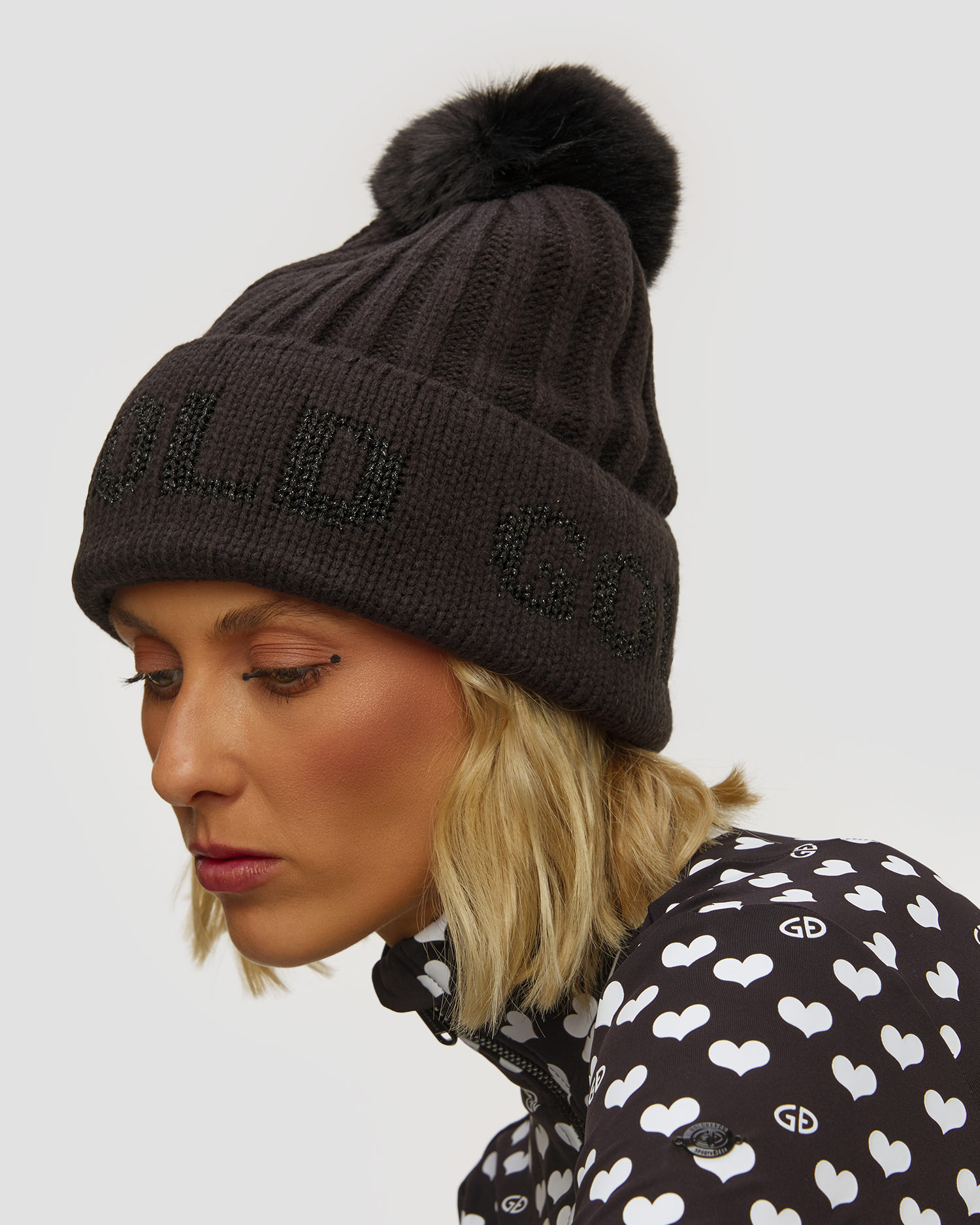 Berretto in lana da donna Goldbergh Hodd nero